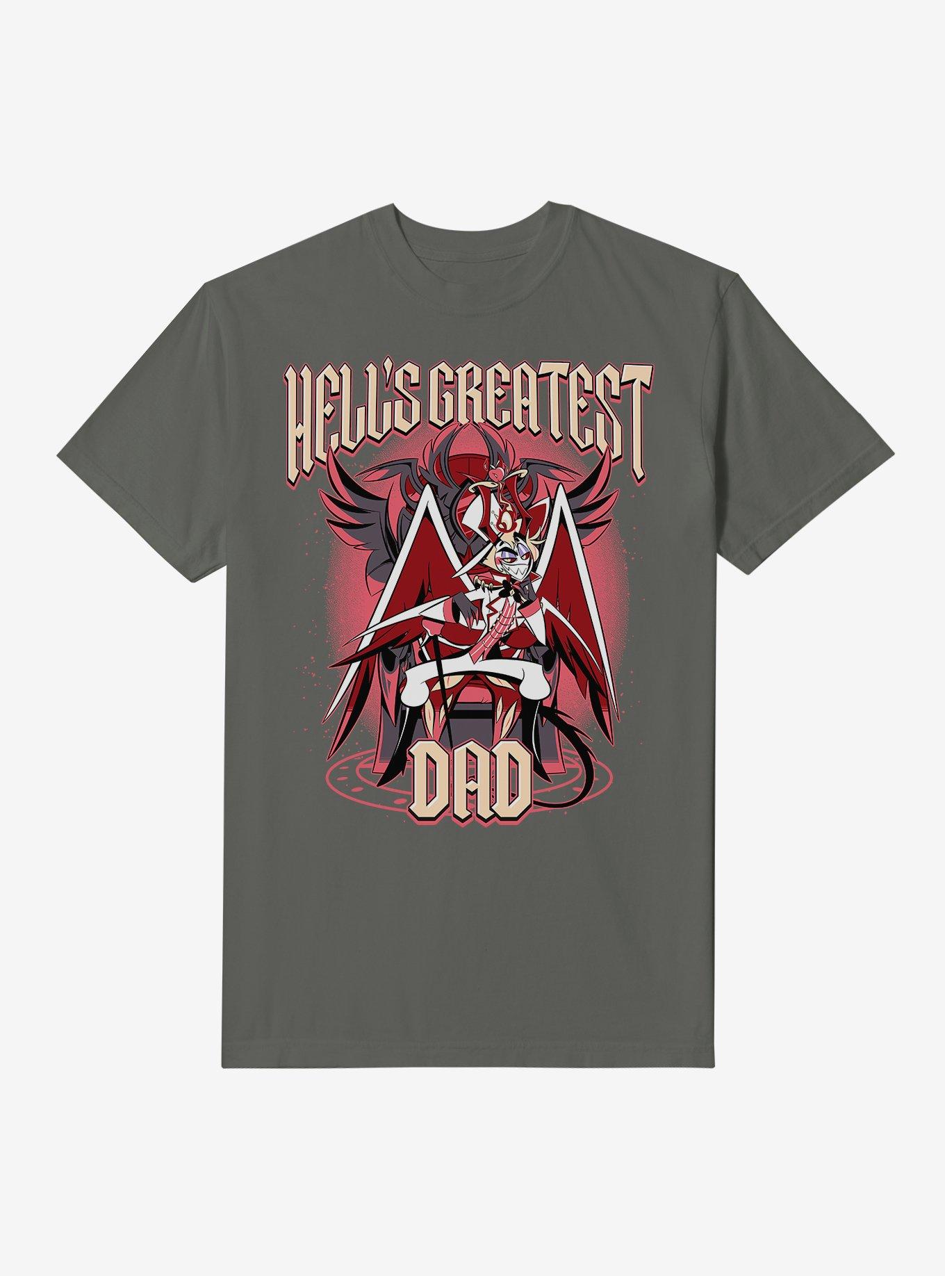 COMFORTCOLORS Hazbin Hotel Hell's Greatest Dad Lucifer Garment Dye T-Shirt