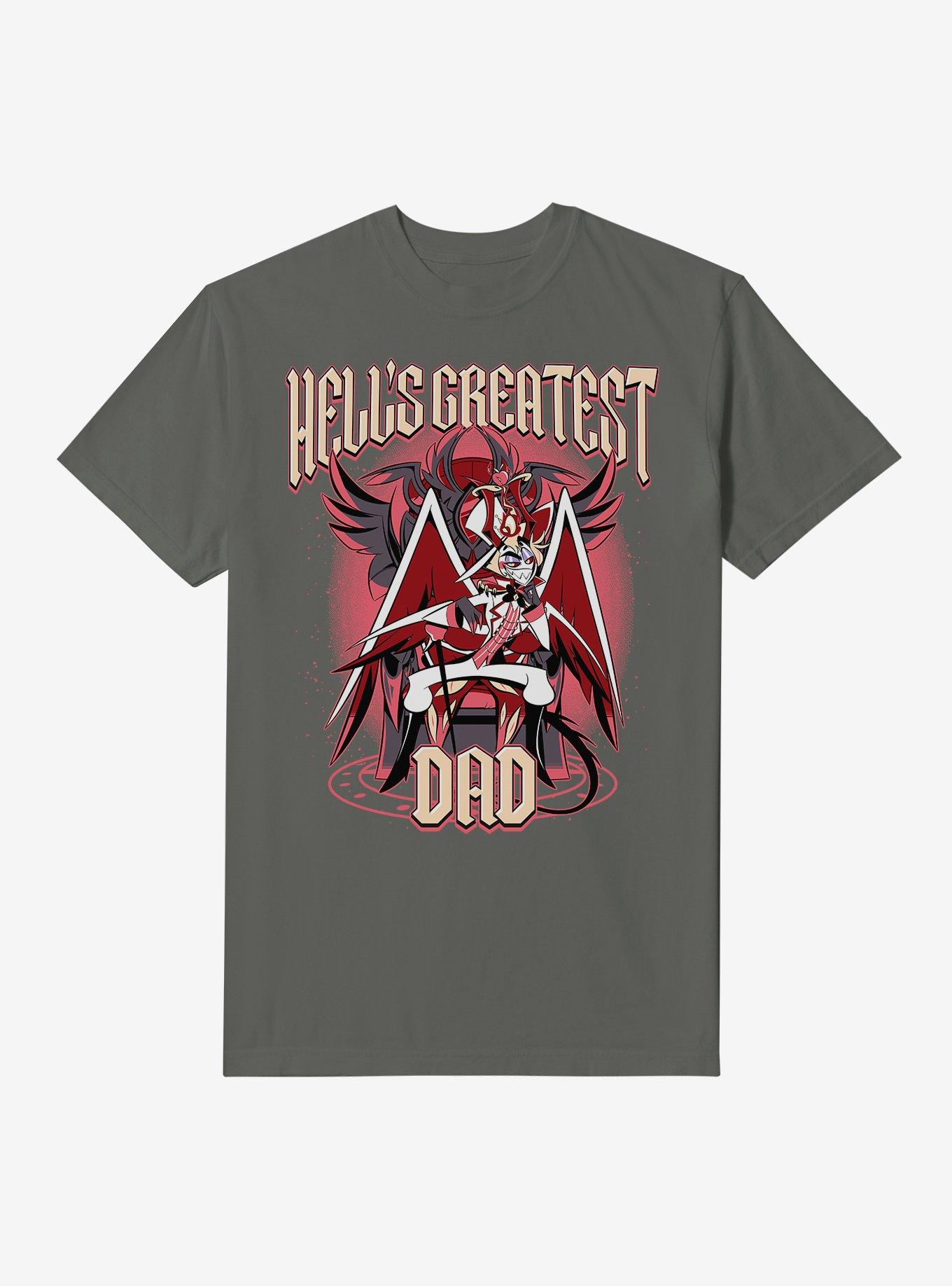 Hazbin Hotel Hell's Greatest Dad Lucifer Garment Dye T-Shirt, PEPPER, hi-res