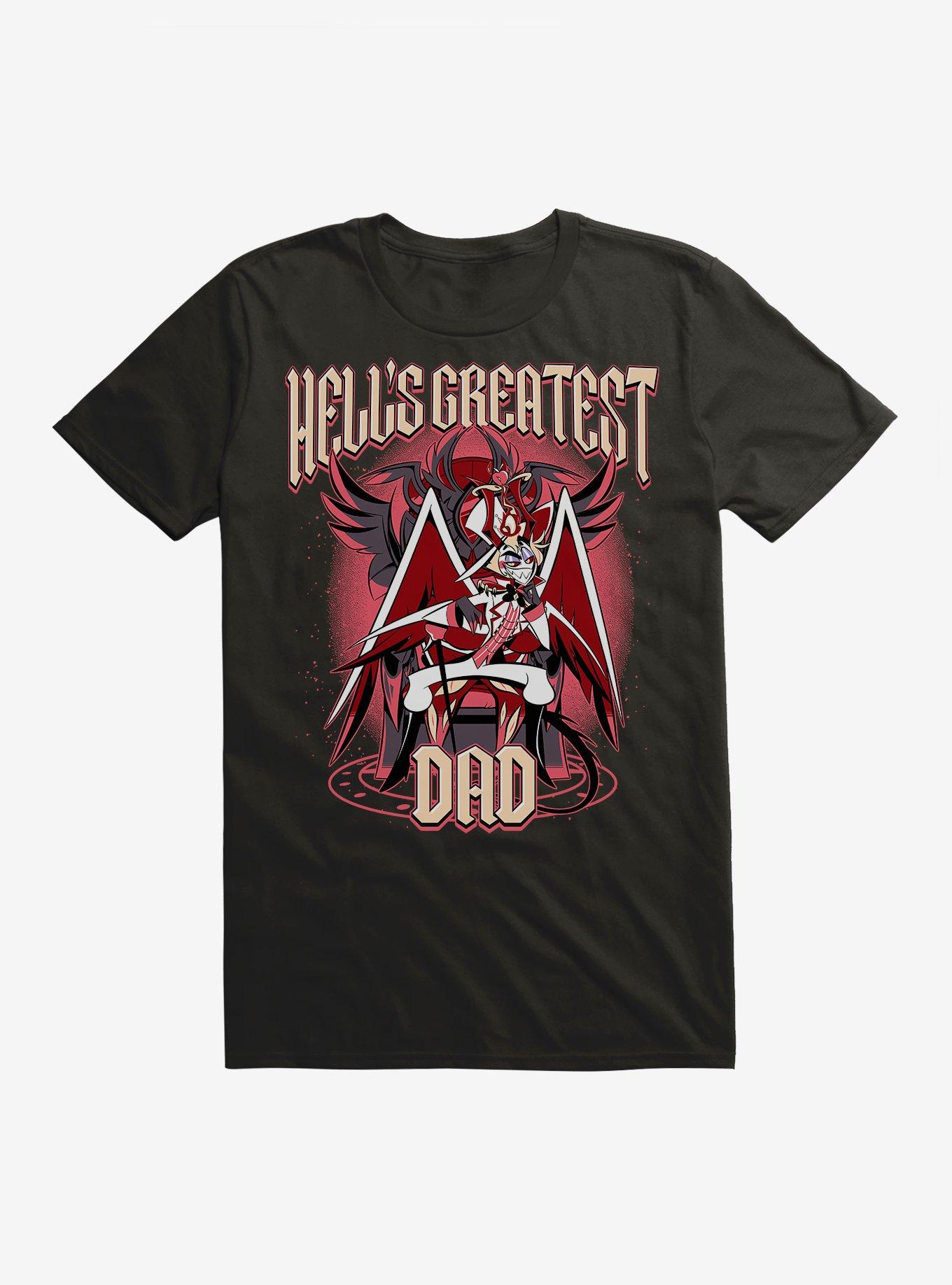 Hazbin Hotel Hell's Greatest Dad Lucifer T-Shirt, BLACK, hi-res