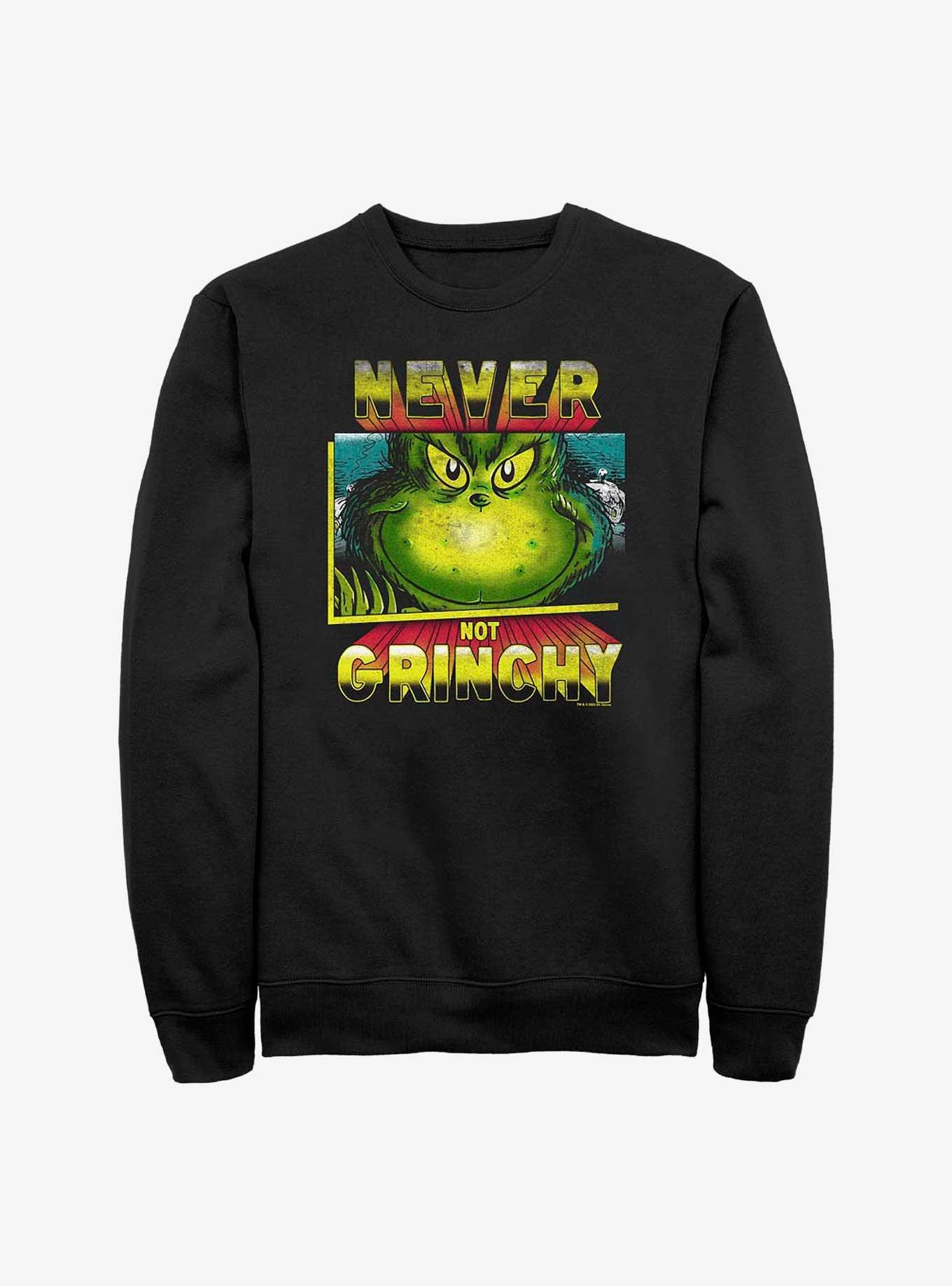 Dr. Seuss Grinch Closeup Sweatshirt, , hi-res