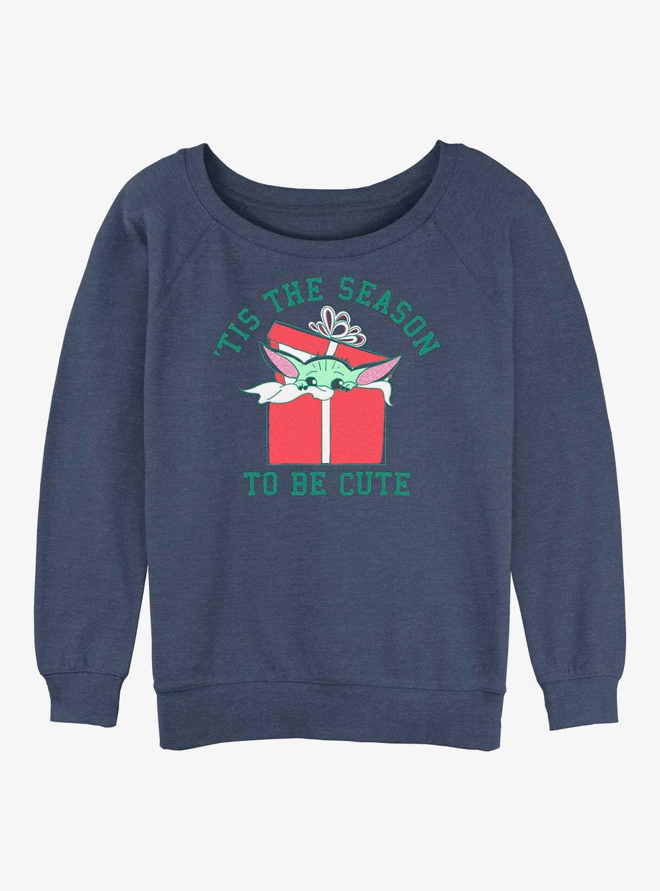 Star Wars The Mandalorian Tis Season Girls Slouchy Sweatshirt