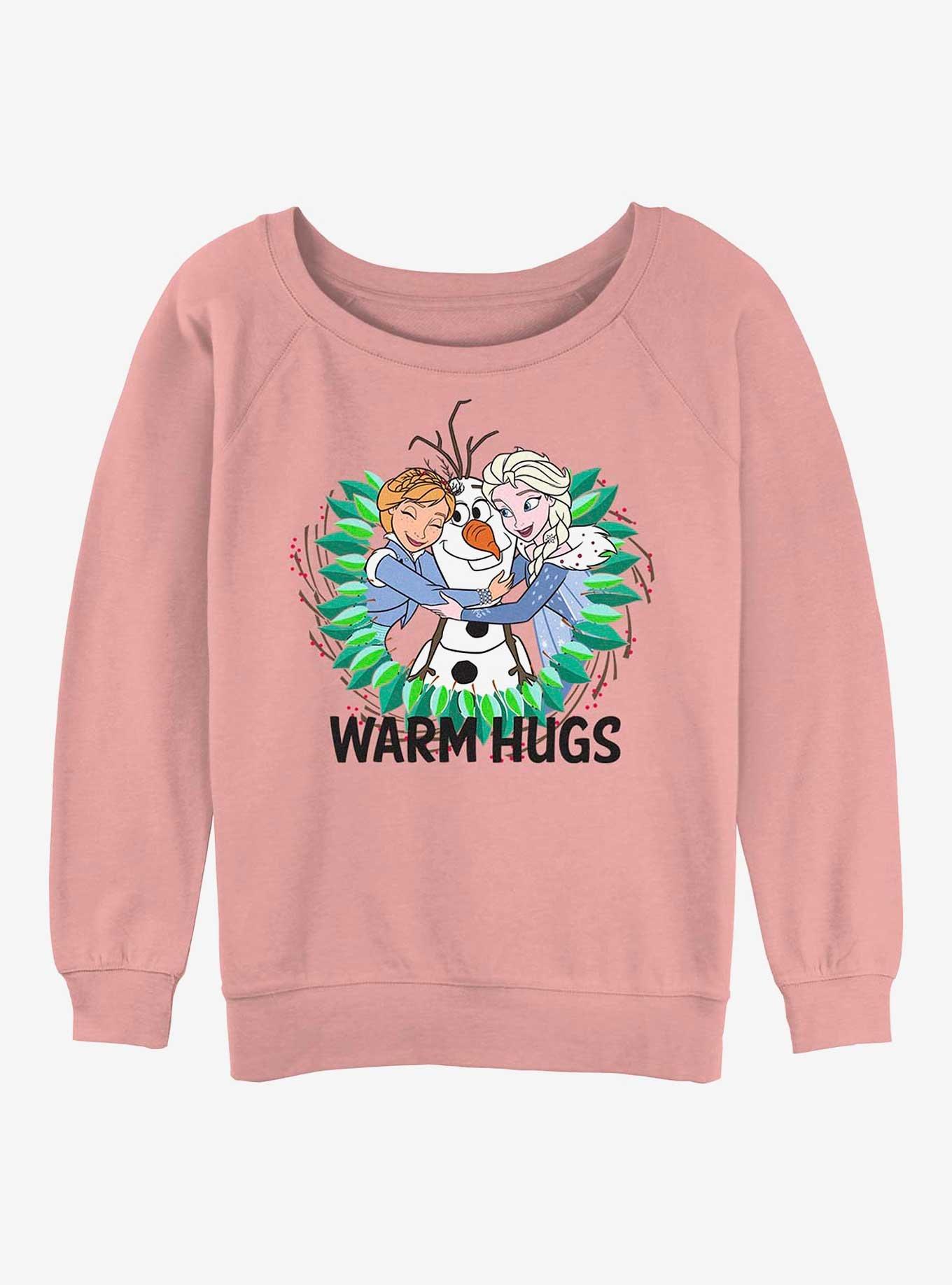 Disney Frozen Warm Hugs Girls Slouchy Sweatshirt, , hi-res