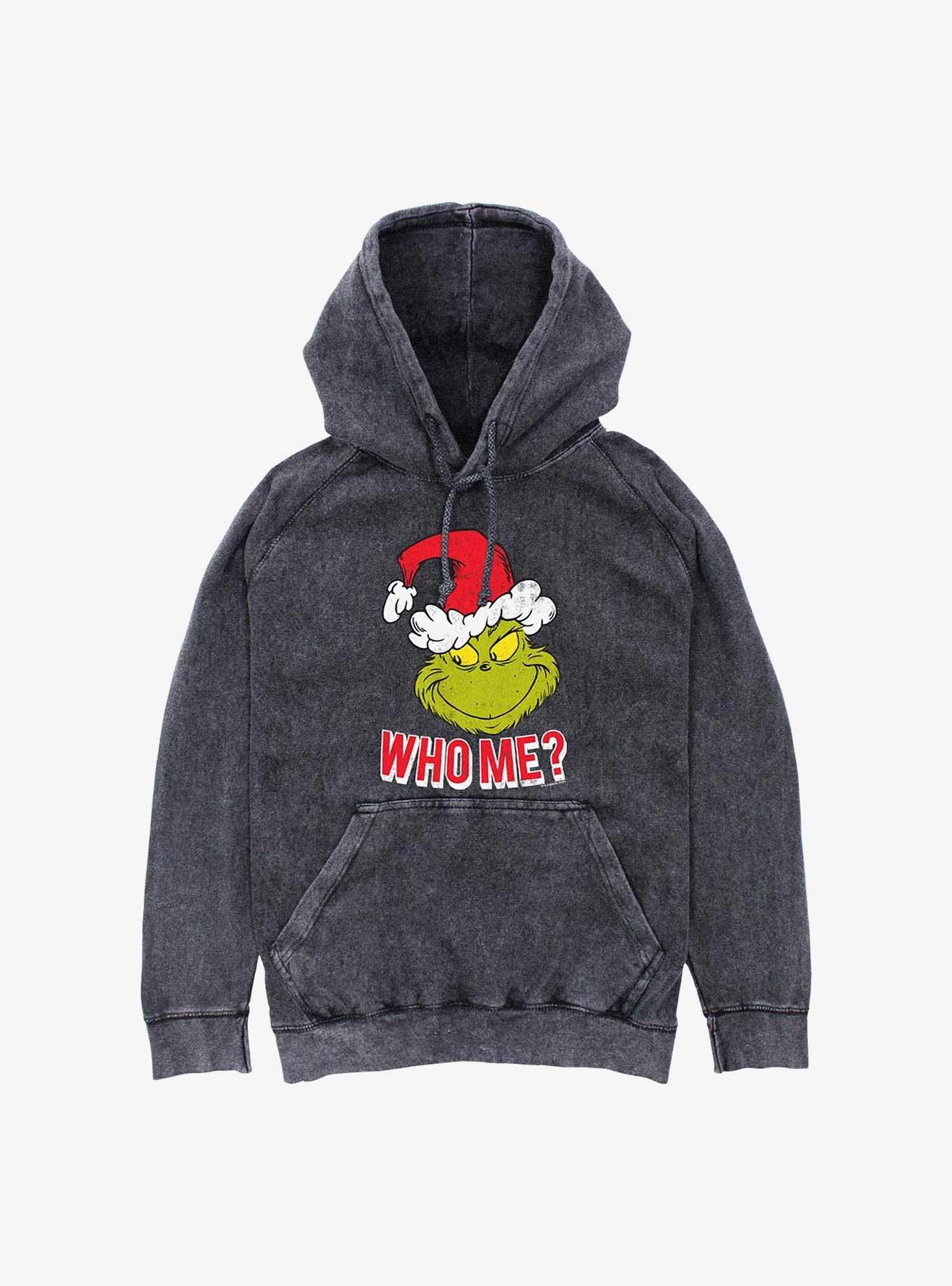 Dr. Seuss Naughty Grinch Mineral Wash Hoodie, , hi-res