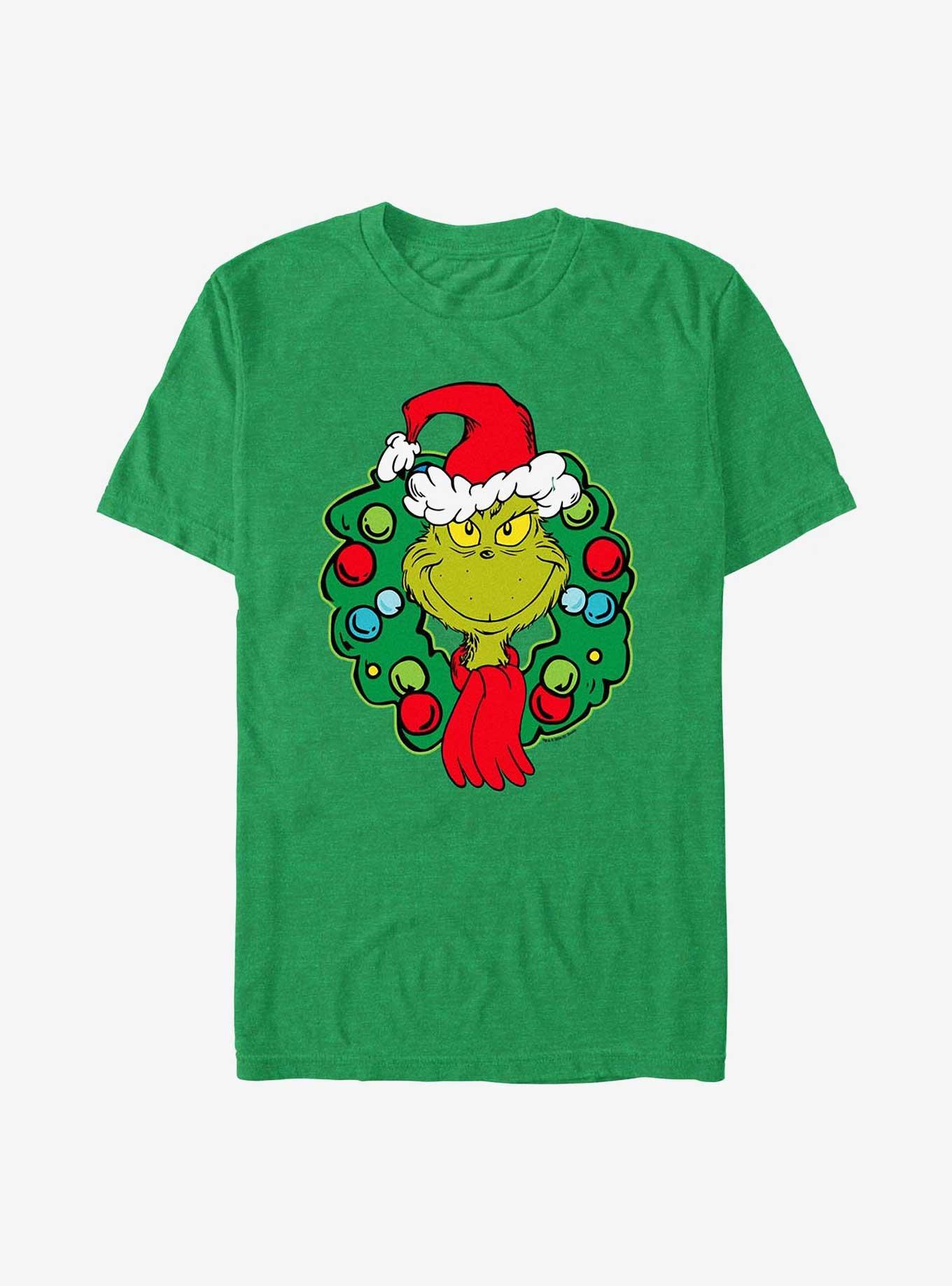 Dr. Seuss Grinch Wreath T-Shirt, , hi-res