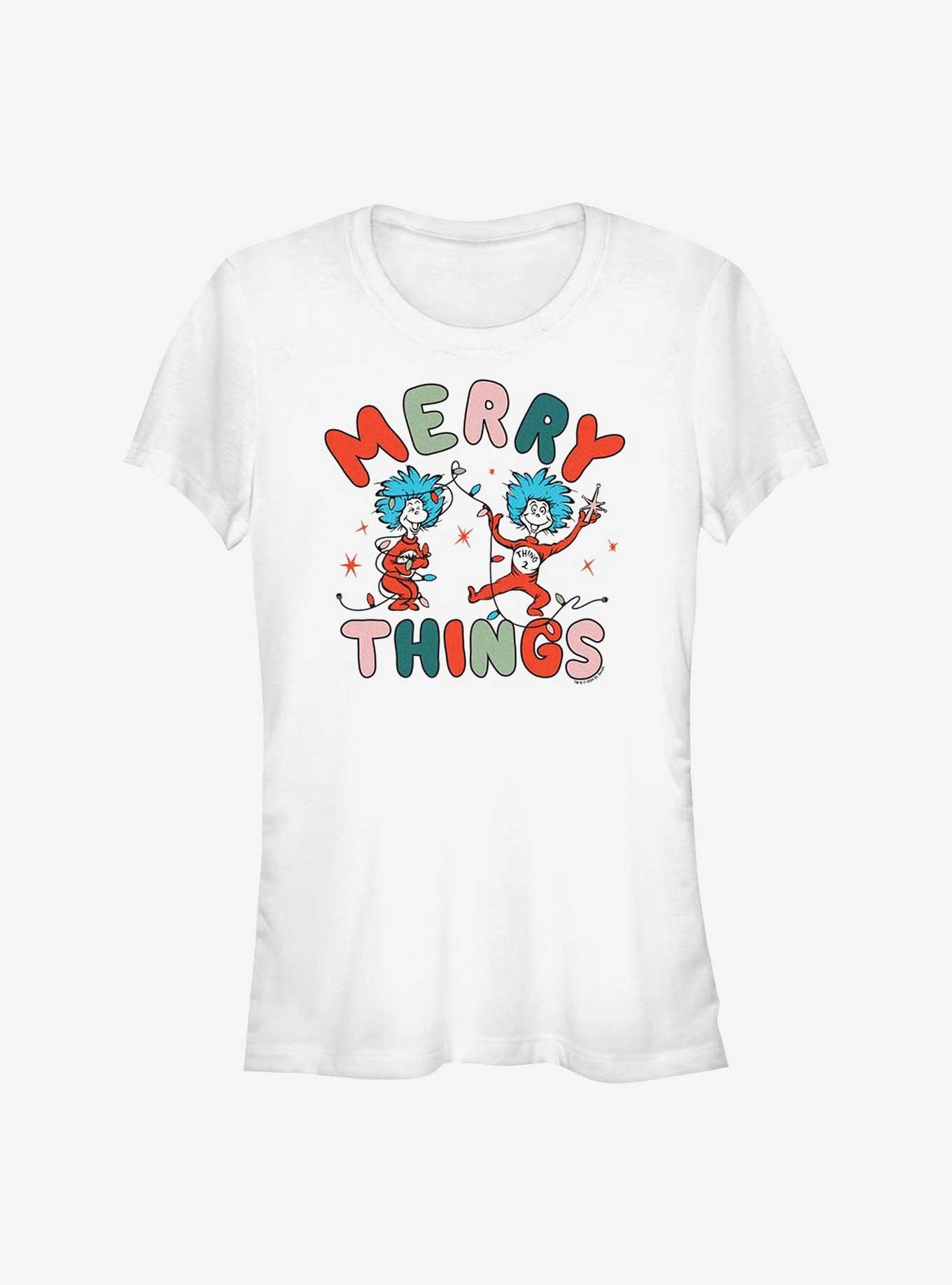Dr. Seuss Merry Things Girls T-Shirt, WHITE, hi-res