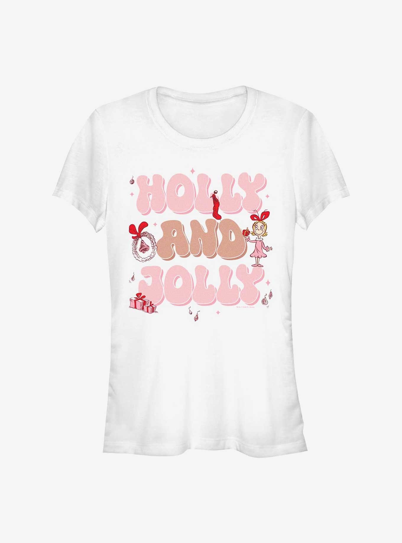 Dr. Seuss Holly And Jolly Girls T-Shirt, WHITE, hi-res