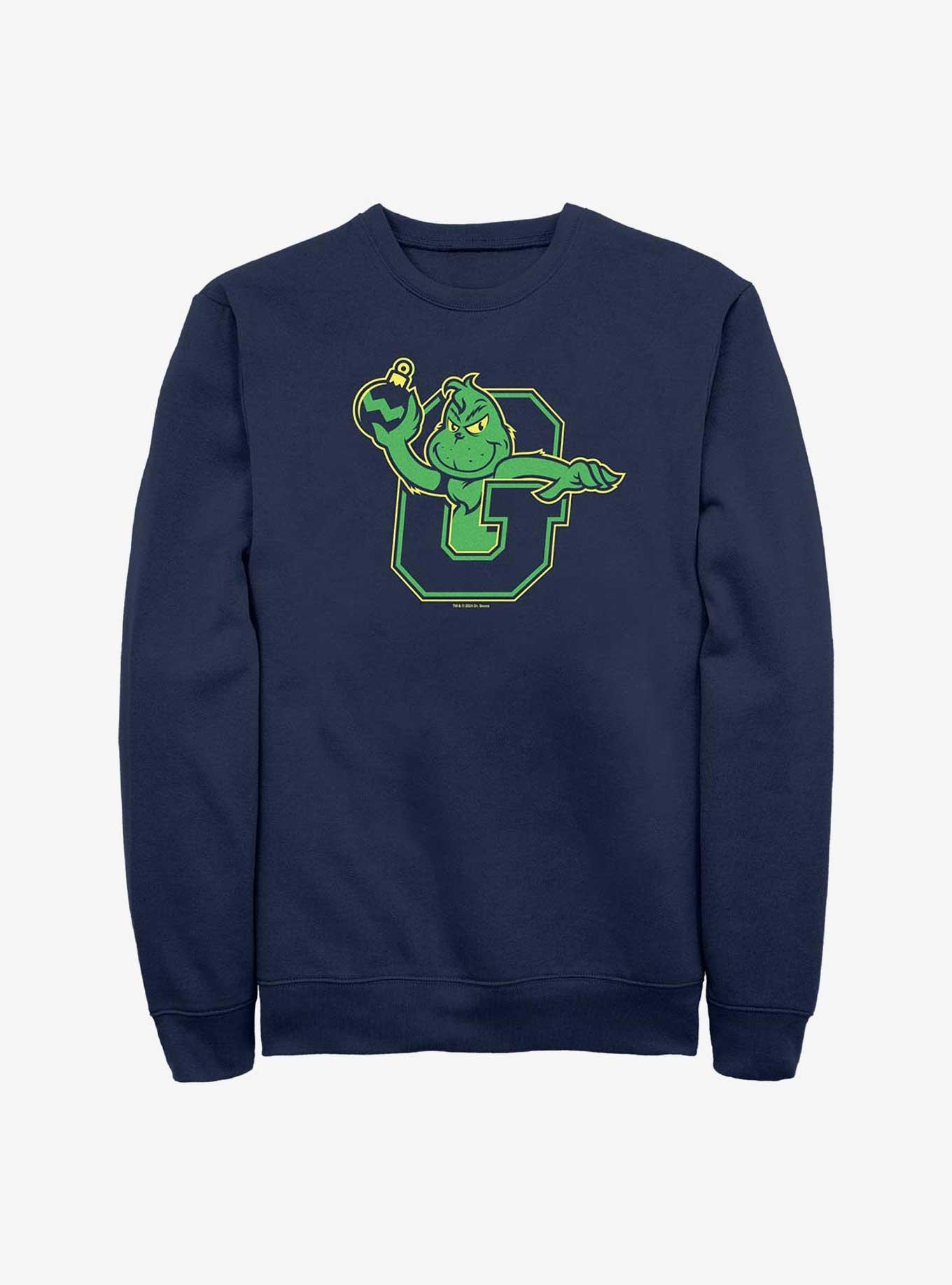 Dr. Seuss Collegiate Grinch Sweatshirt, , hi-res