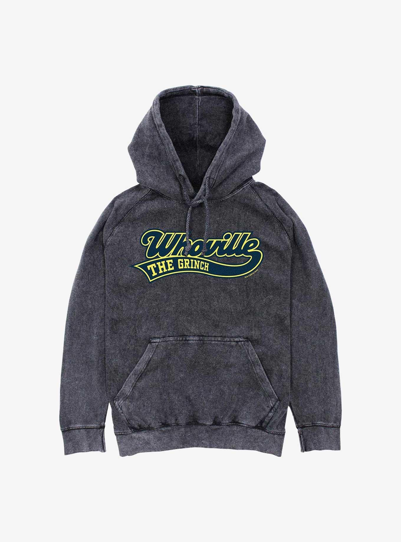 Dr. Seuss Whoville Team Mineral Wash Hoodie, BLACK, hi-res