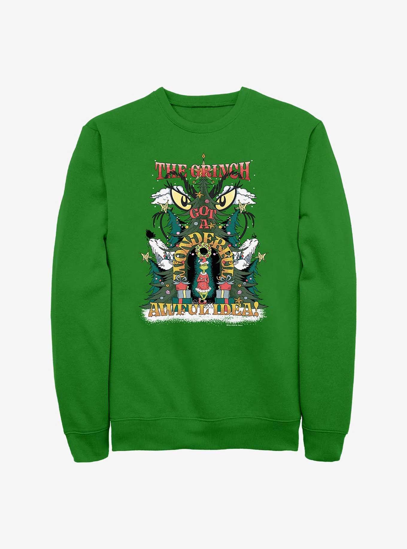 Dr. Seuss Wonderful Awful Idea Sweatshirt, KELLY, hi-res
