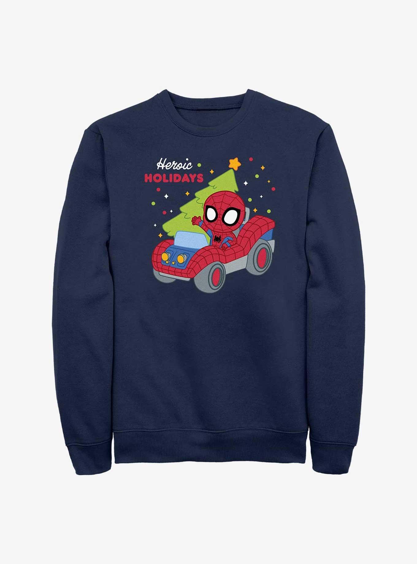 Marvel Spider-Man Car Sweatshirt, NAVY, hi-res