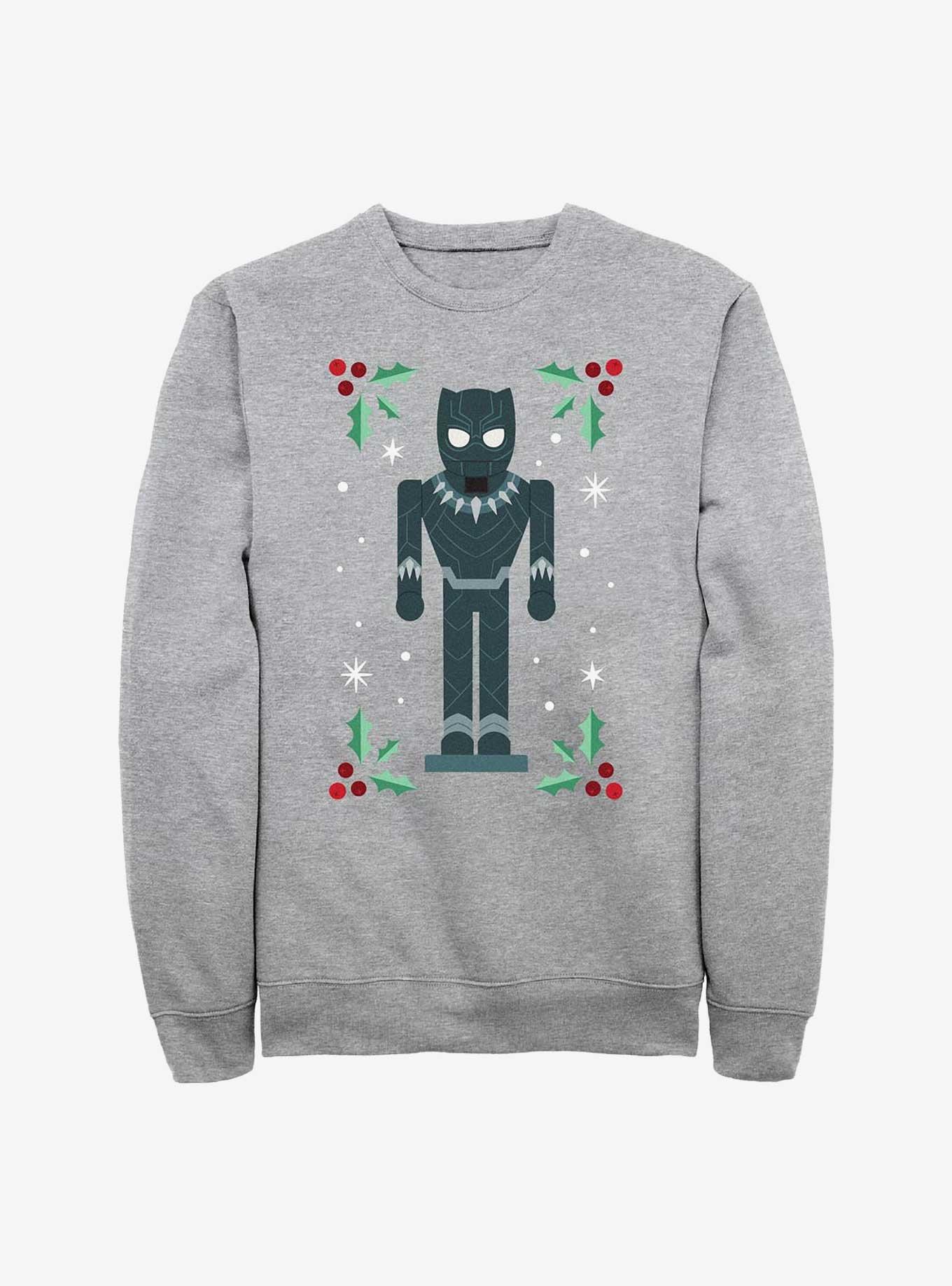 Marvel Black Panther Mistletoe Framed Sweatshirt, ATH HTR, hi-res