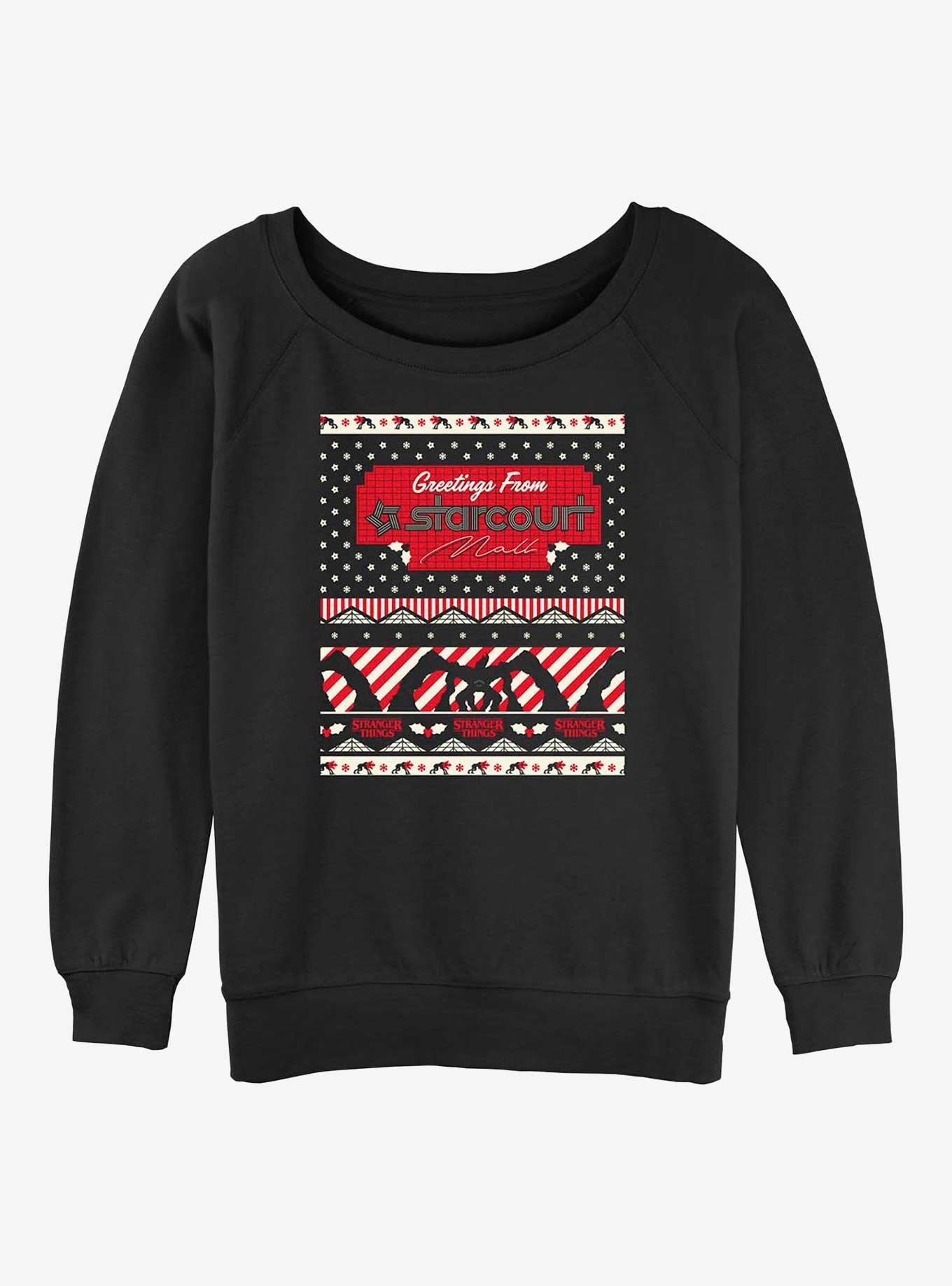 Stranger Things Greetings From Starcourt Girls Slouchy Sweatshirt, , hi-res