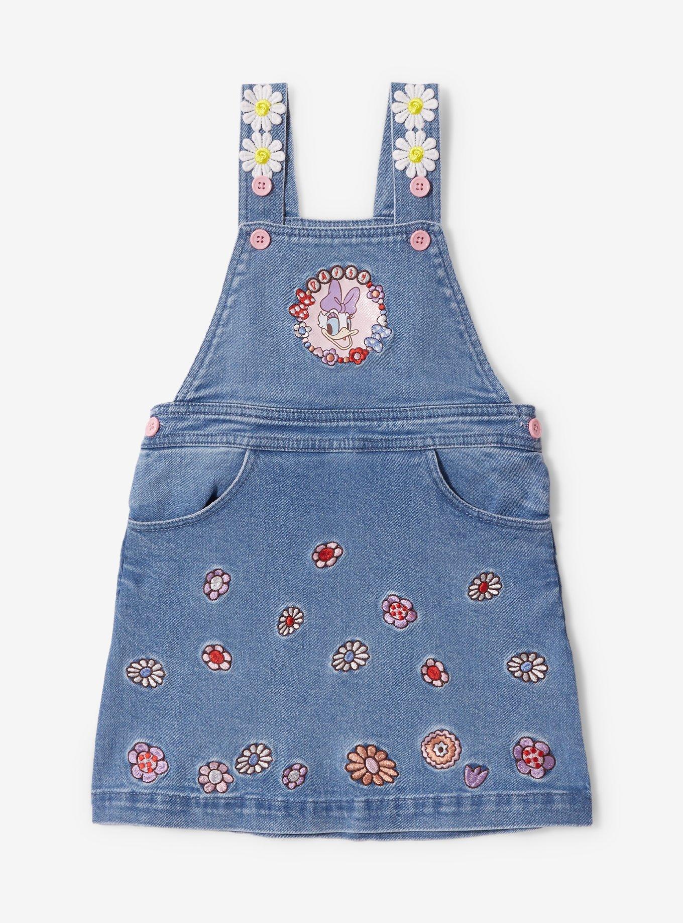 Disney Daisy Duck Denim Toddler Overall Dress — BoxLunch Exclusive