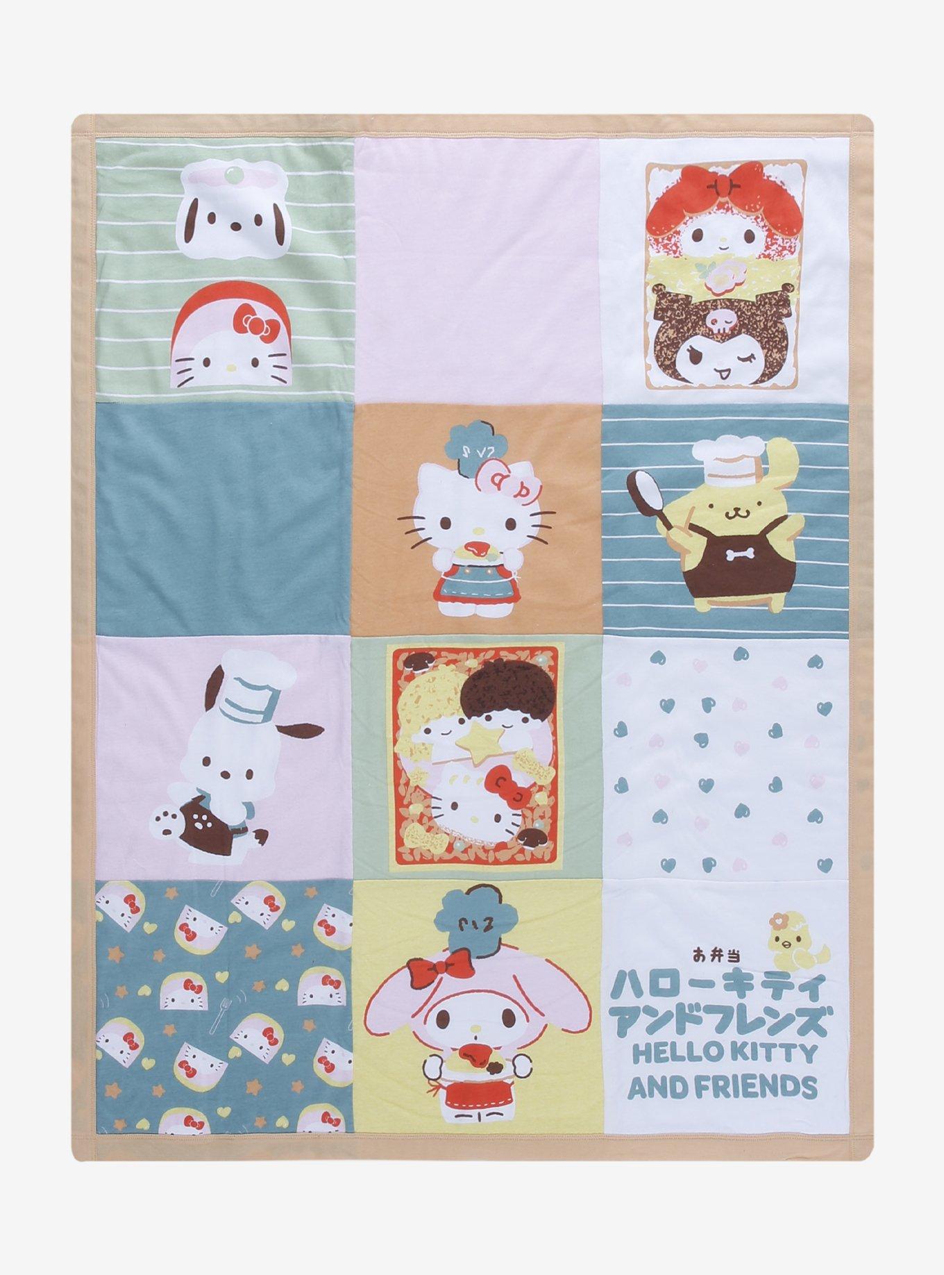 Sanrio Hello Kitty and Friends Bento Box Quilted Baby Blanket - BoxLunch Exclusive, , hi-res