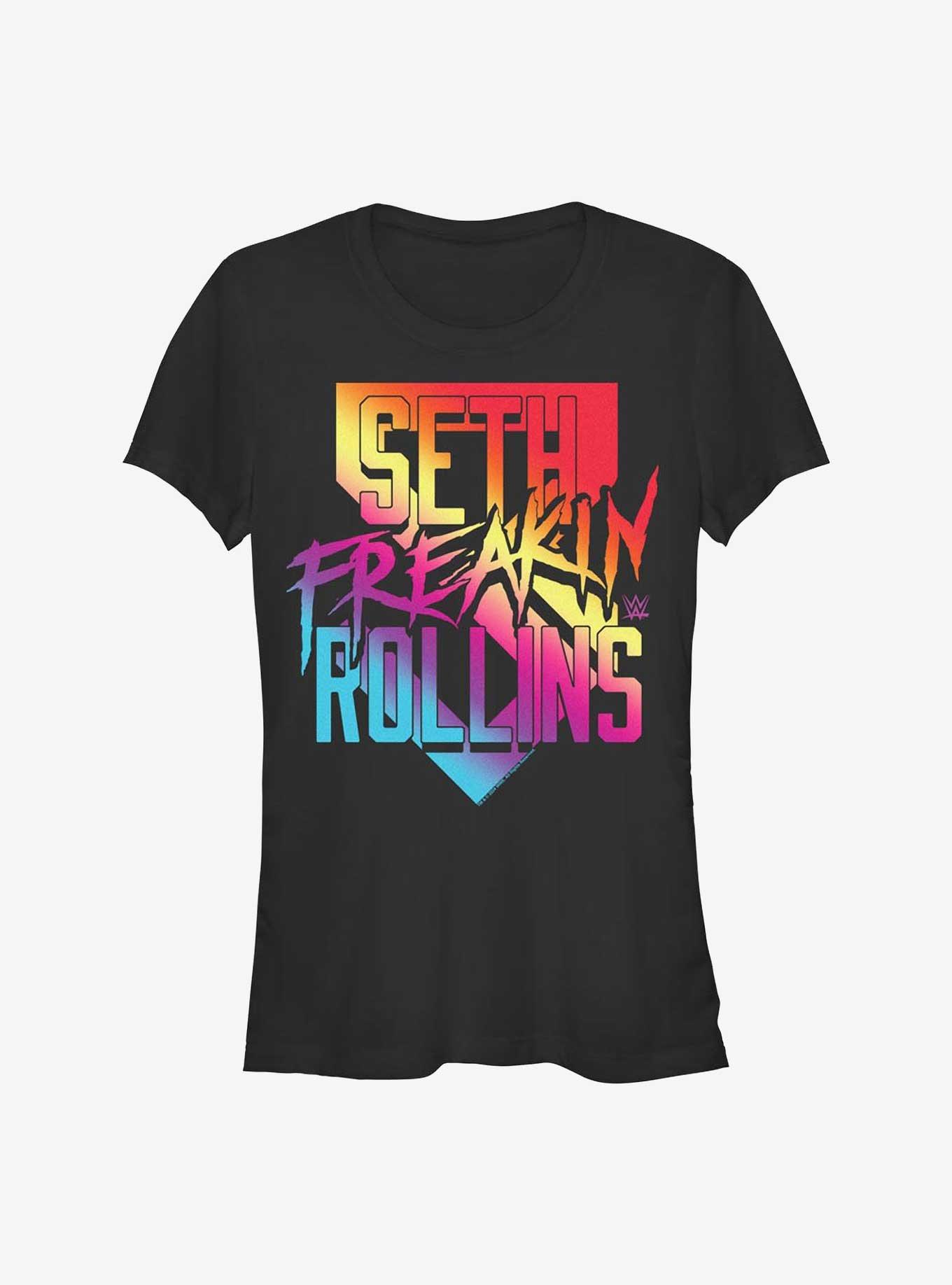 WWE Seth Freakin Rollins Multicolor Logo Girls T-Shirt, , hi-res