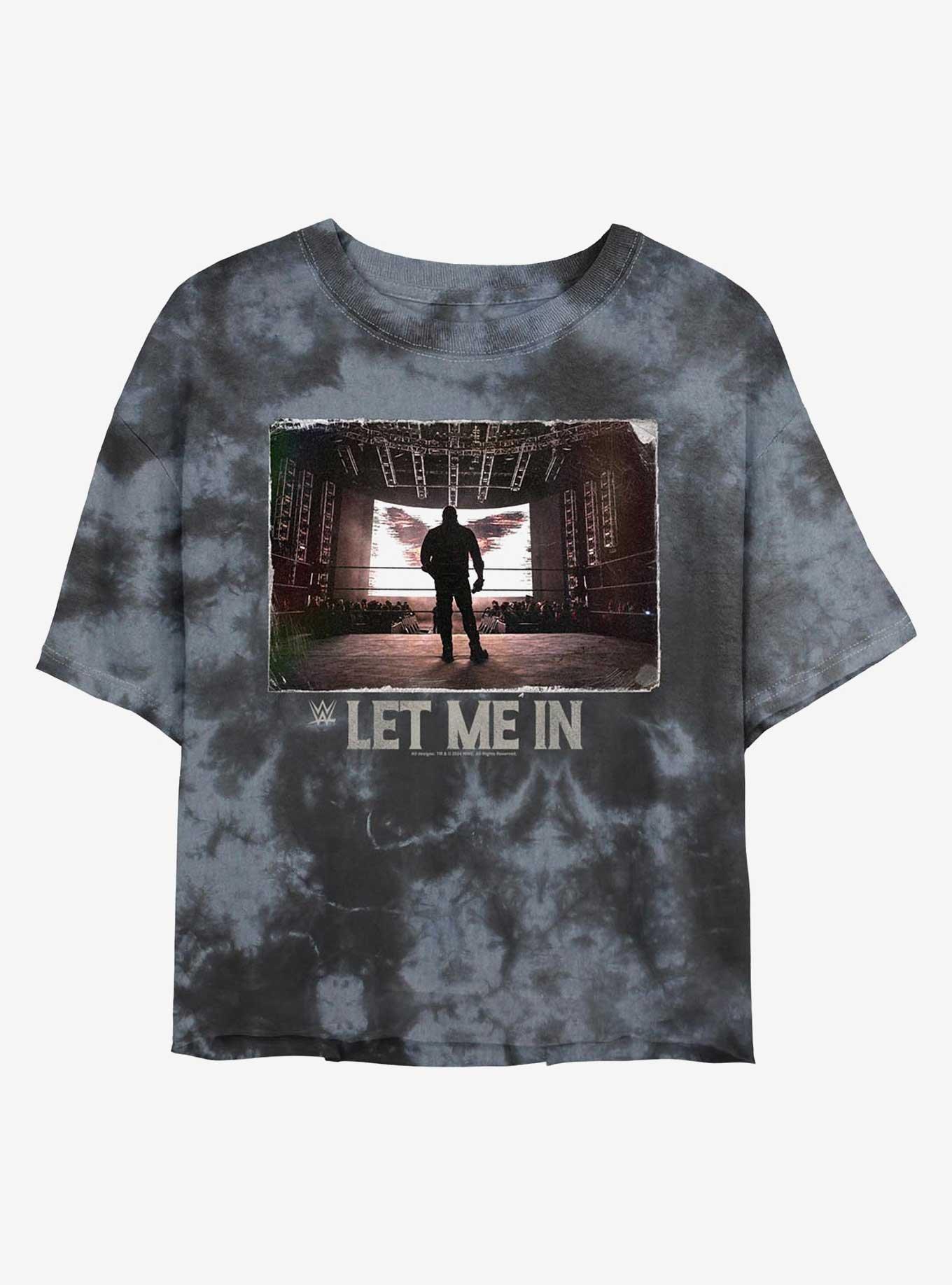 WWE Bray Wyatt The Fiend Tribute Let Me In Tie Dye Crop Girls TShirt