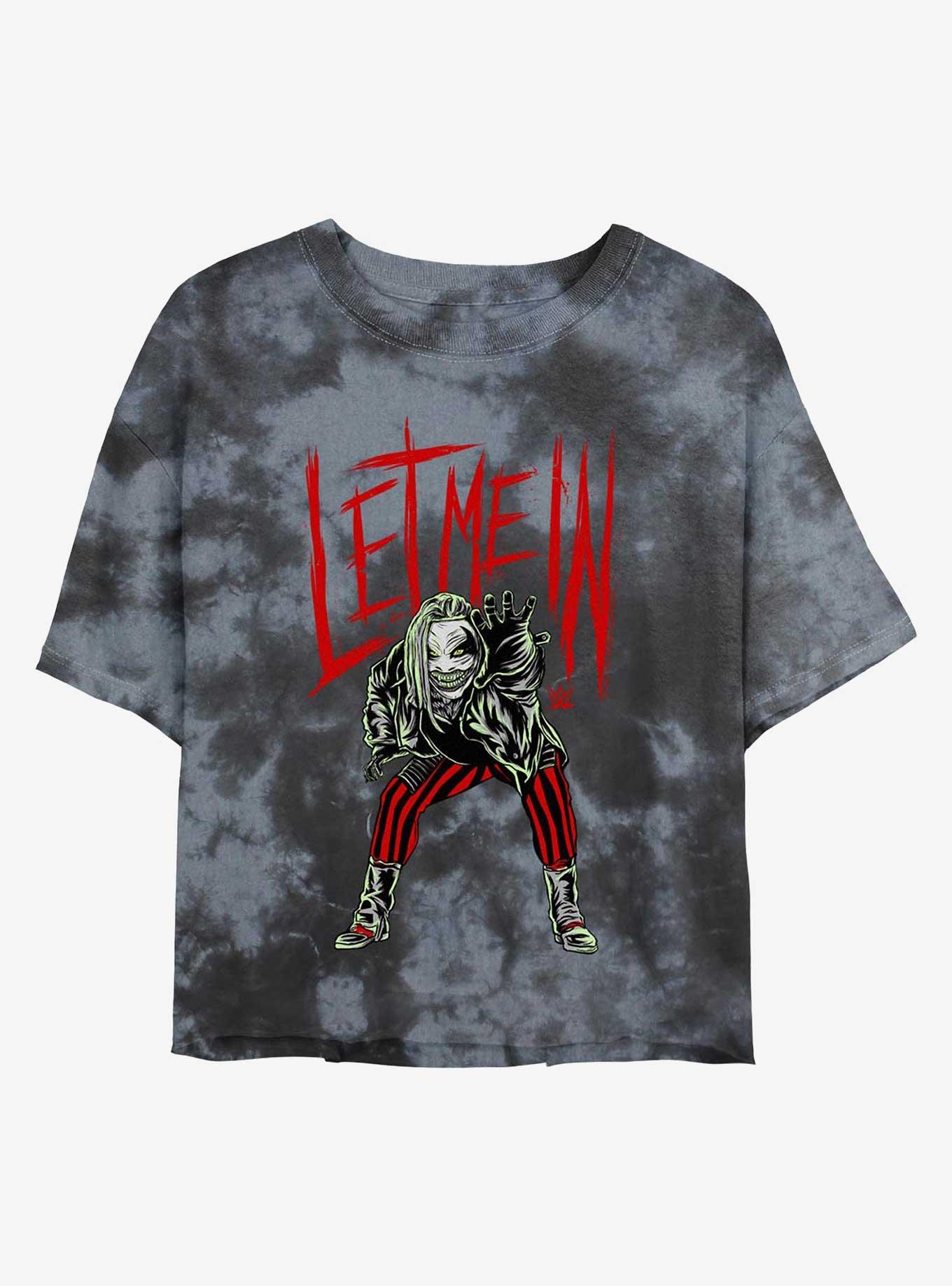 WWE Let Me In Bray Wyatt The Fiend Tie Dye Crop Girls TShirt MULTI