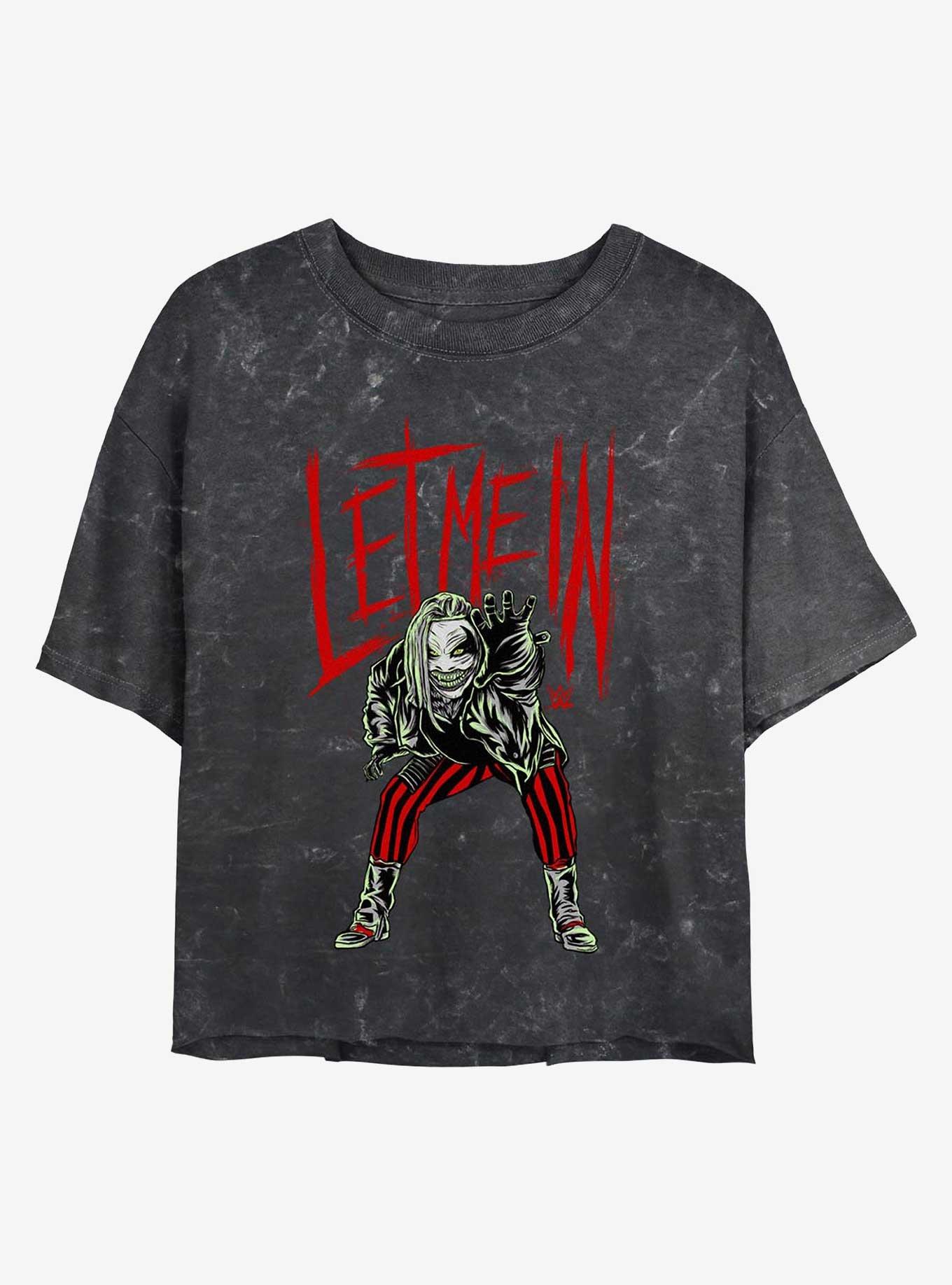 WWE Let Me In Bray Wyatt The Fiend Mineral Wash Girls Crop T-Shirt, , hi-res