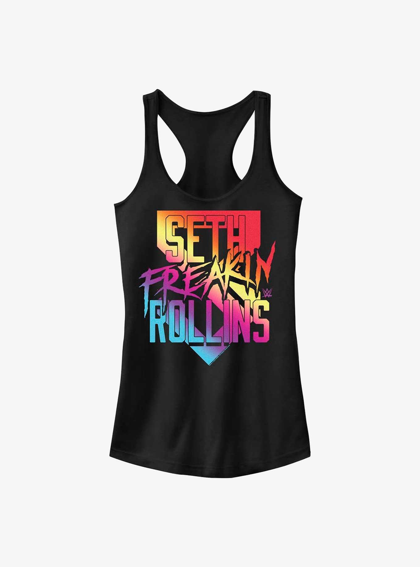 WWE Seth Freakin Rollins Multicolor Logo Girls Tank, , hi-res