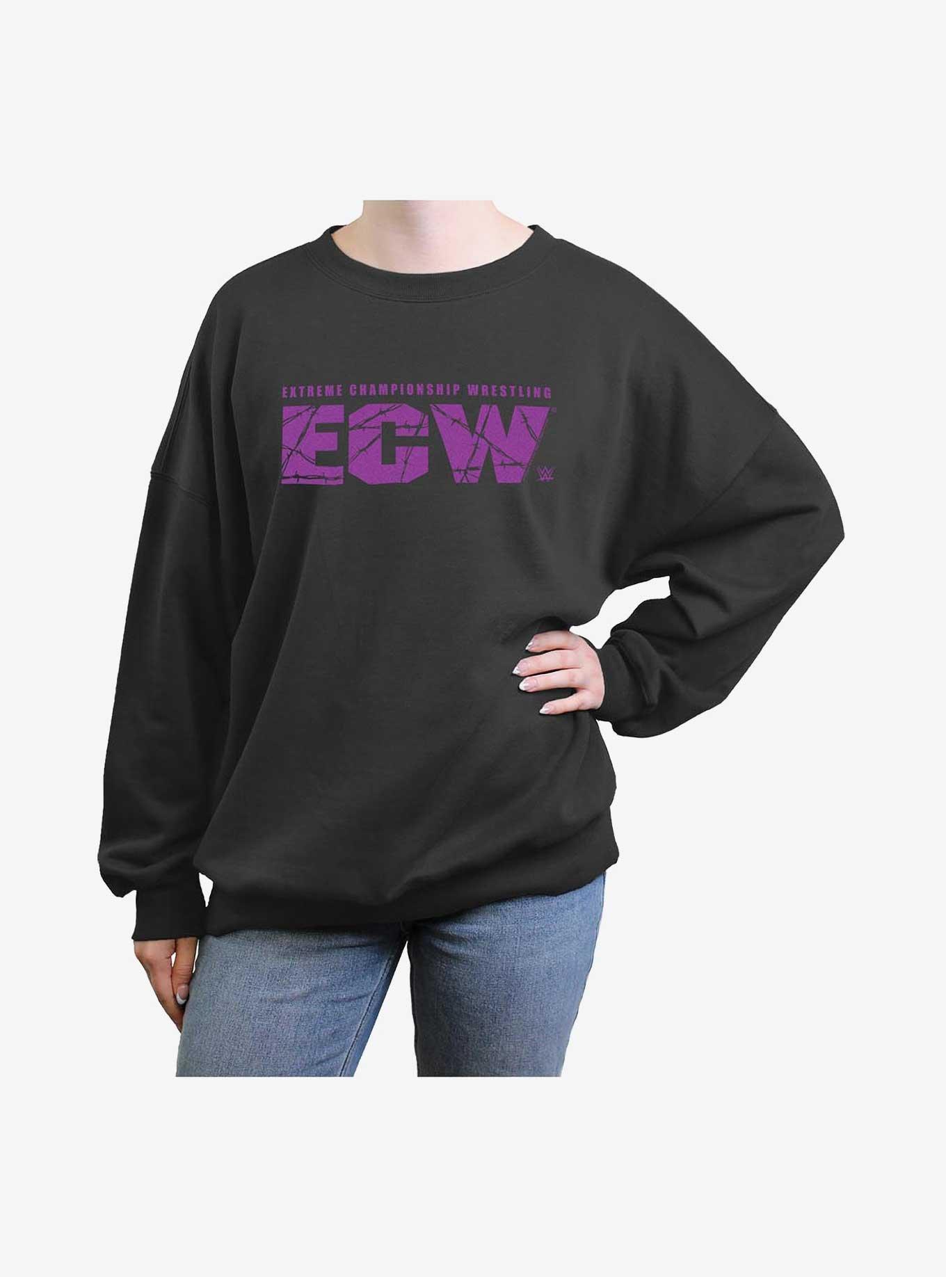 WWE ECW Logo Girls Oversized Sweatshirt, , hi-res