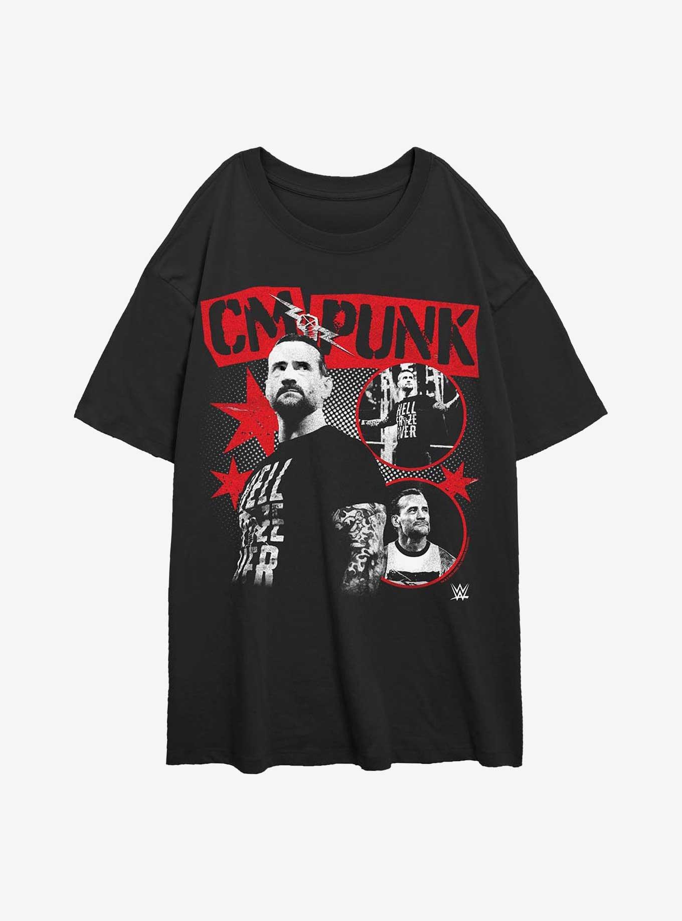 WWE CM Punk Poster Girls Oversized T-Shirt, , hi-res