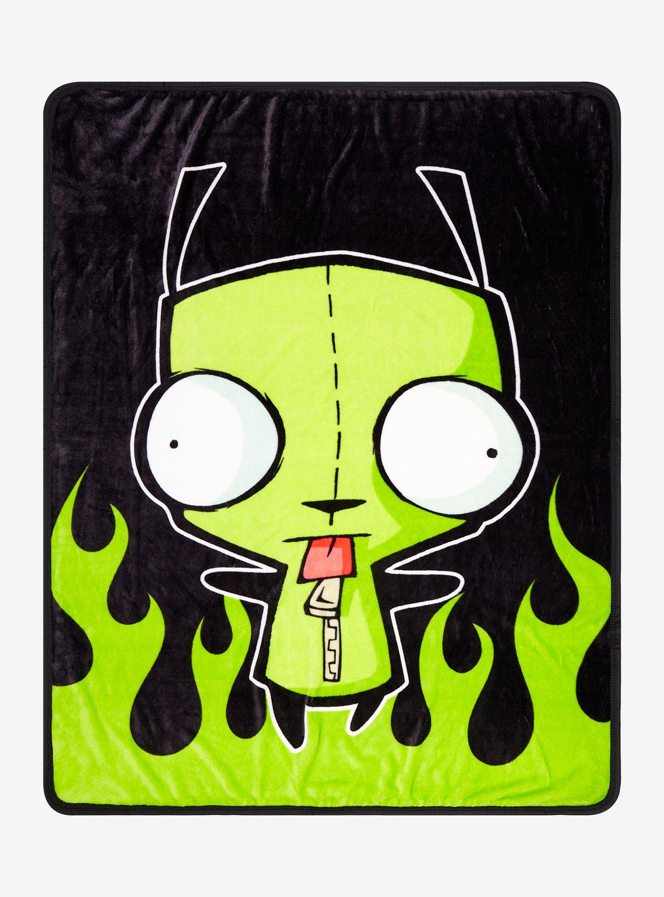 Invader Zim GIR Flame Throw Blanket, , hi-res