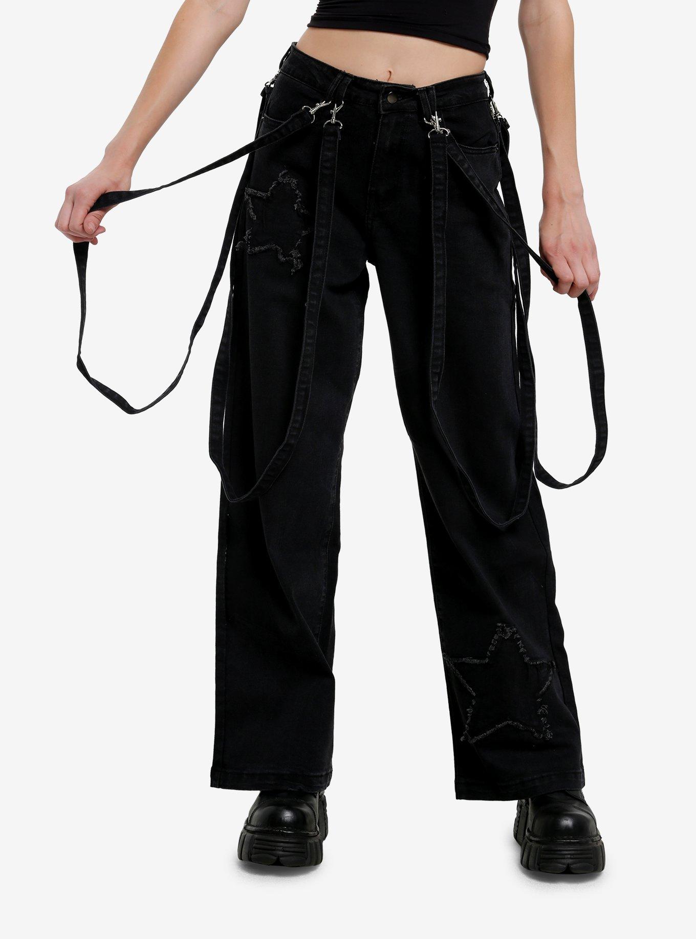 【ADRER】panel suspender wide denim panel suspender wide denim (waist gom)（デニムパンツ