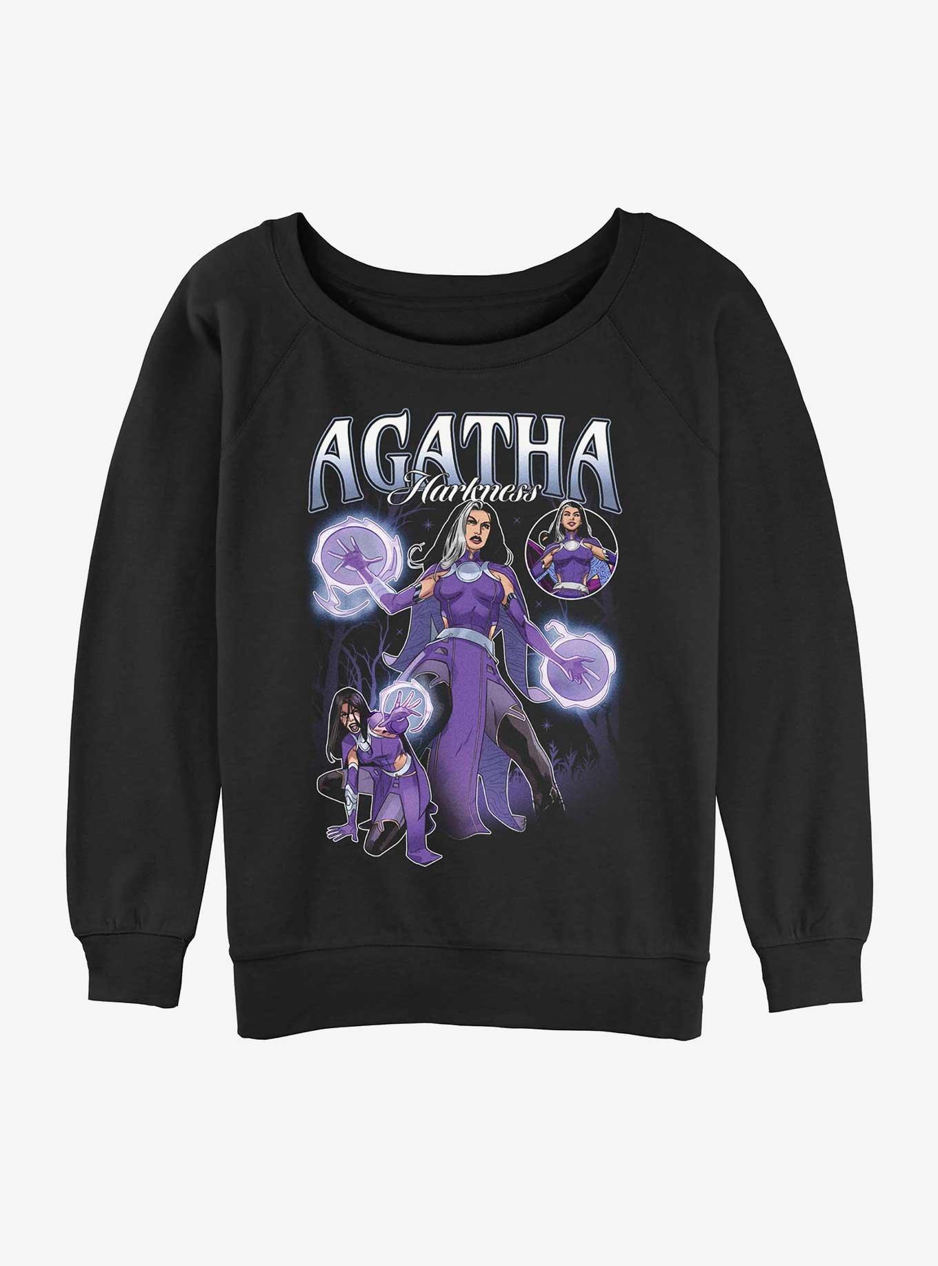 Marvel Agatha Multi Pose Girls Slouchy Sweatshirt, , hi-res