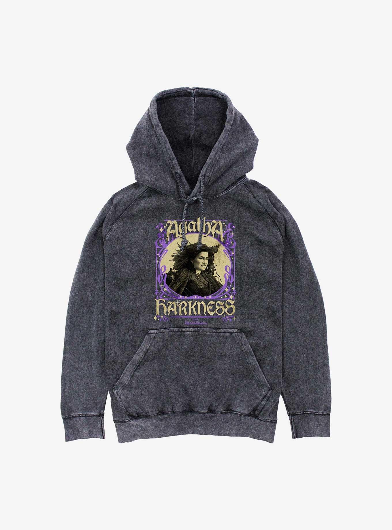 Marvel Agatha Harkness Framed Mineral Wash Hoodie, , hi-res