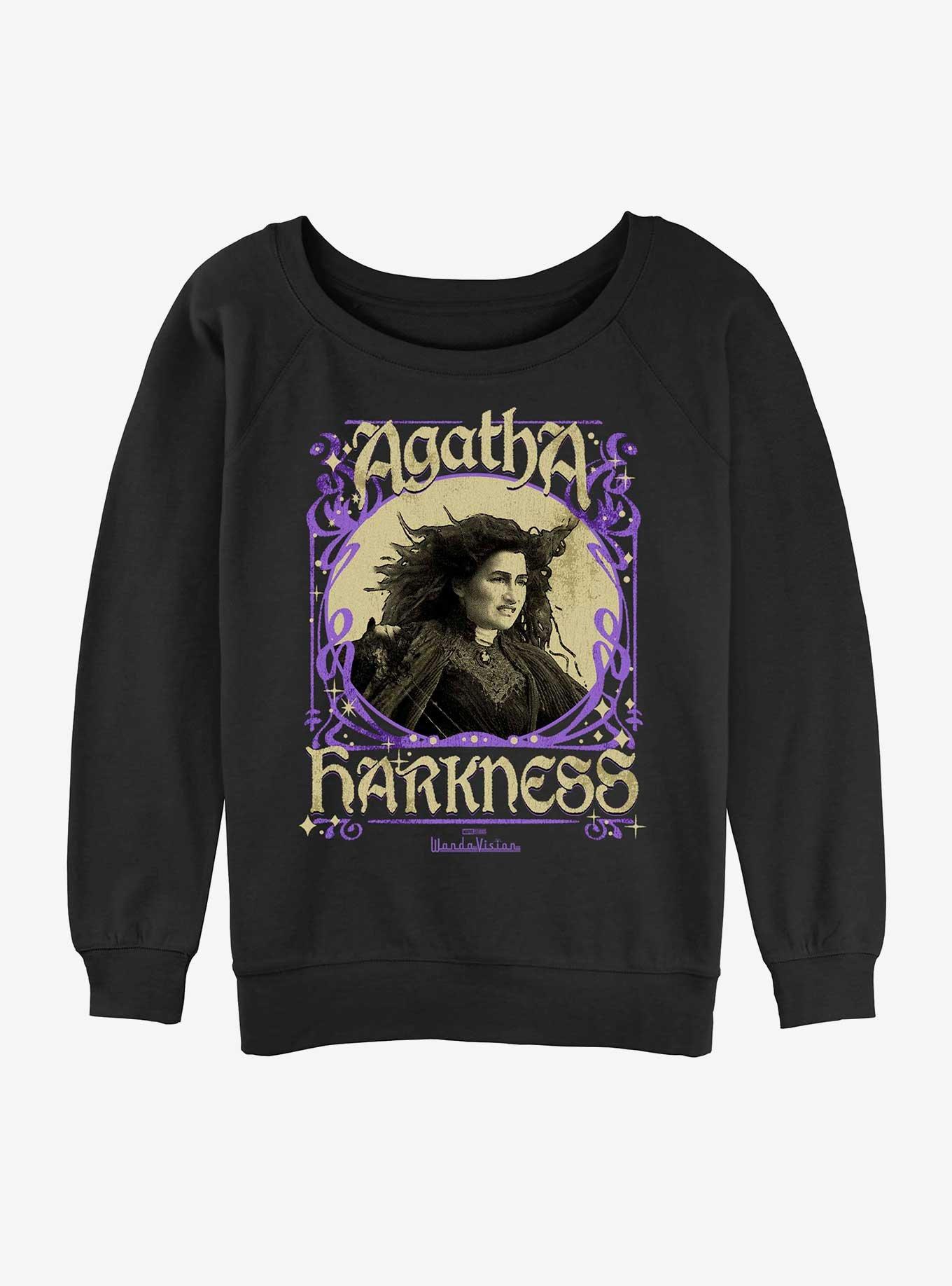 Marvel Agatha Harkness Framed Girls Slouchy Sweatshirt, , hi-res