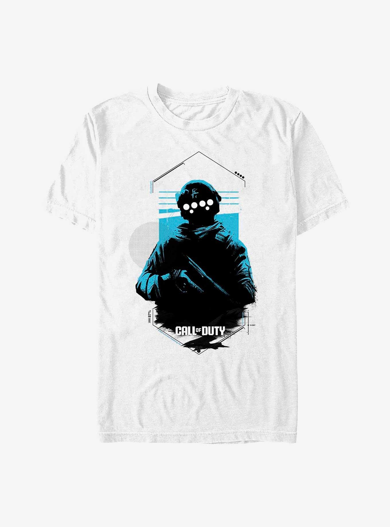 Call of Duty Mask Blue Variant T-Shirt, WHITE, hi-res