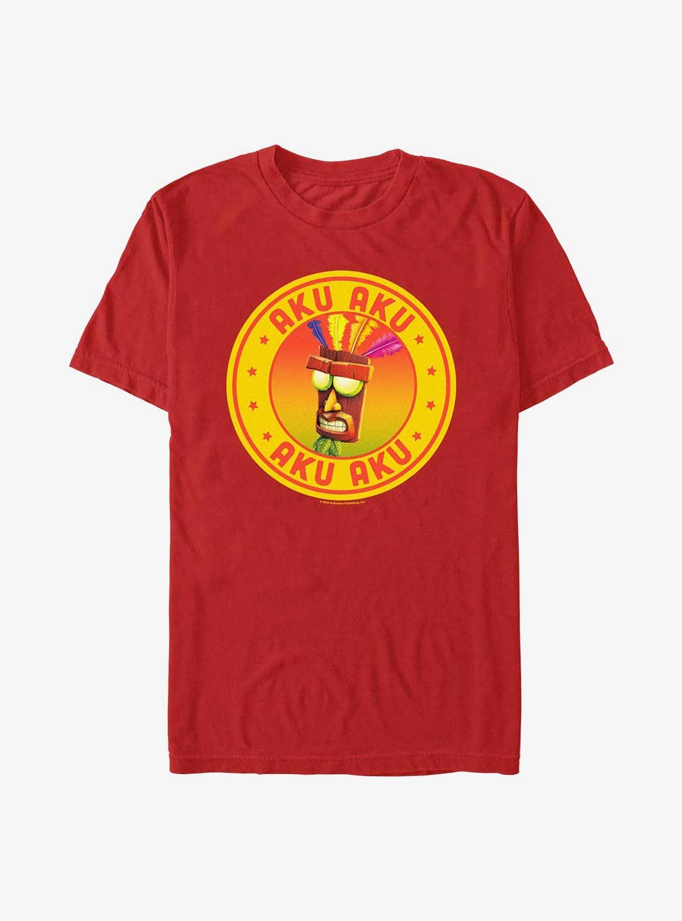 Crash Bandicoot Aku Aku Stamp T-Shirt