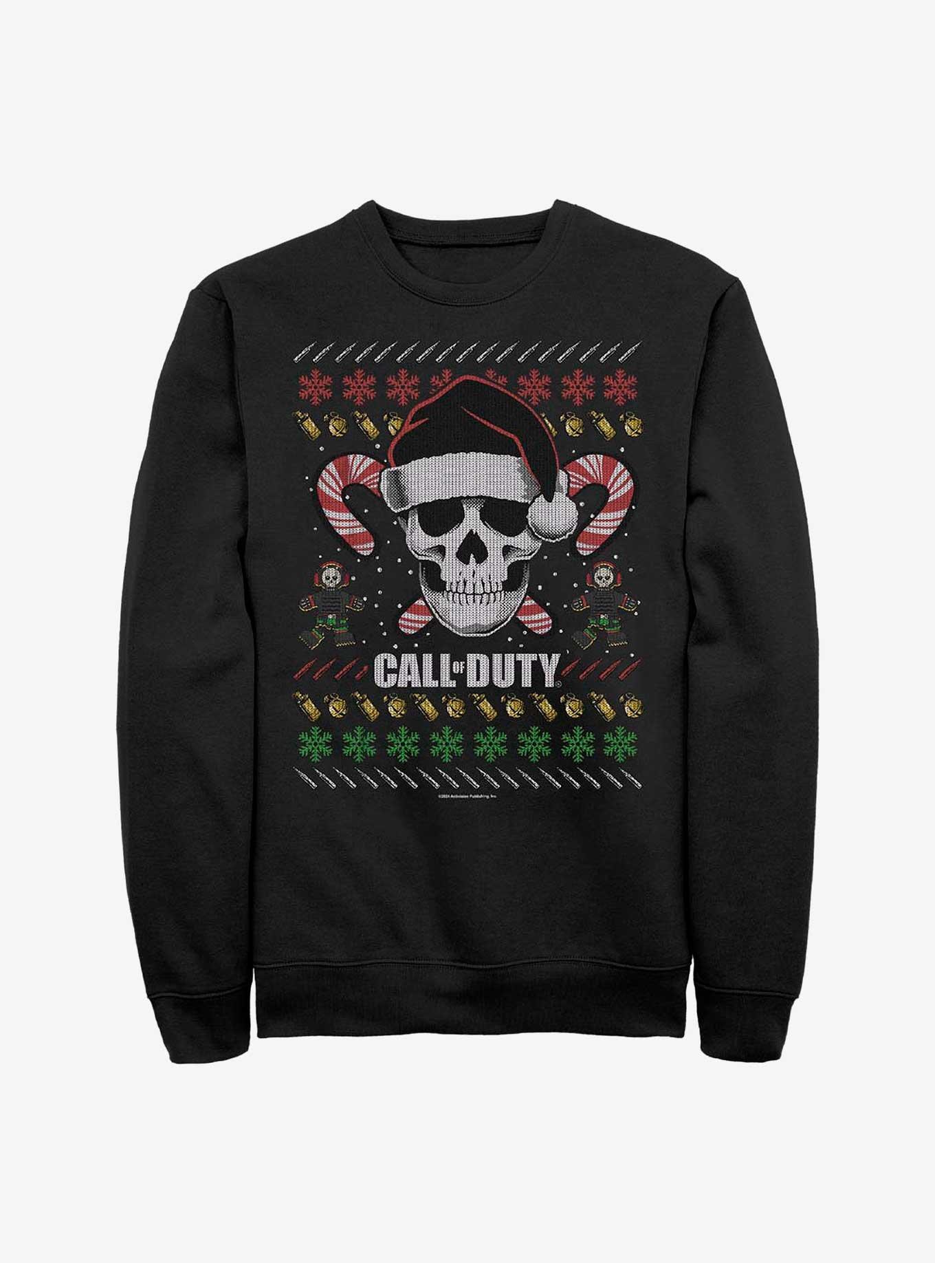 Call of Duty Ugly Christmas Skull Sweatshirt, , hi-res