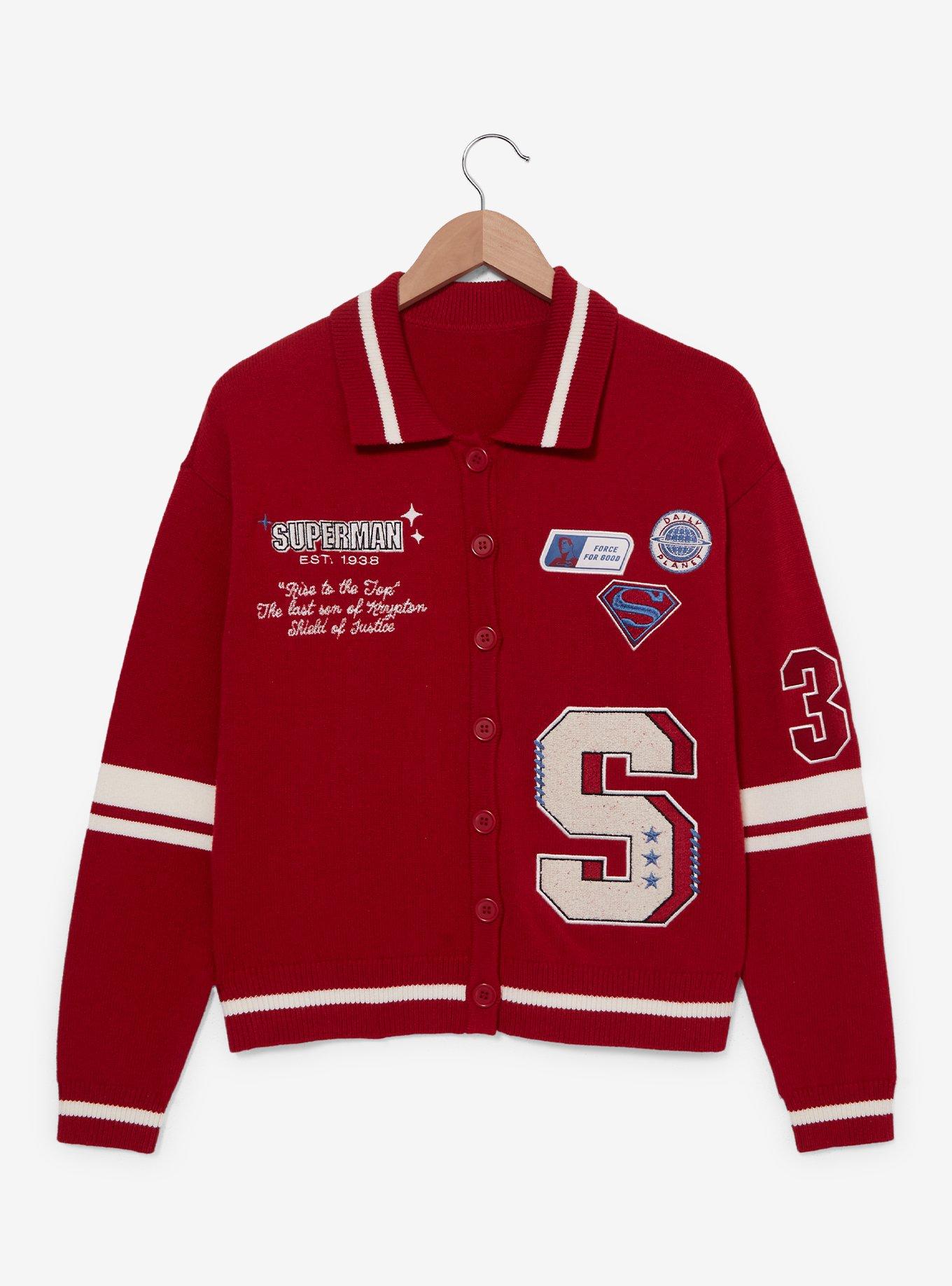DC Comics Superman Icon Patches Cardigan, , hi-res