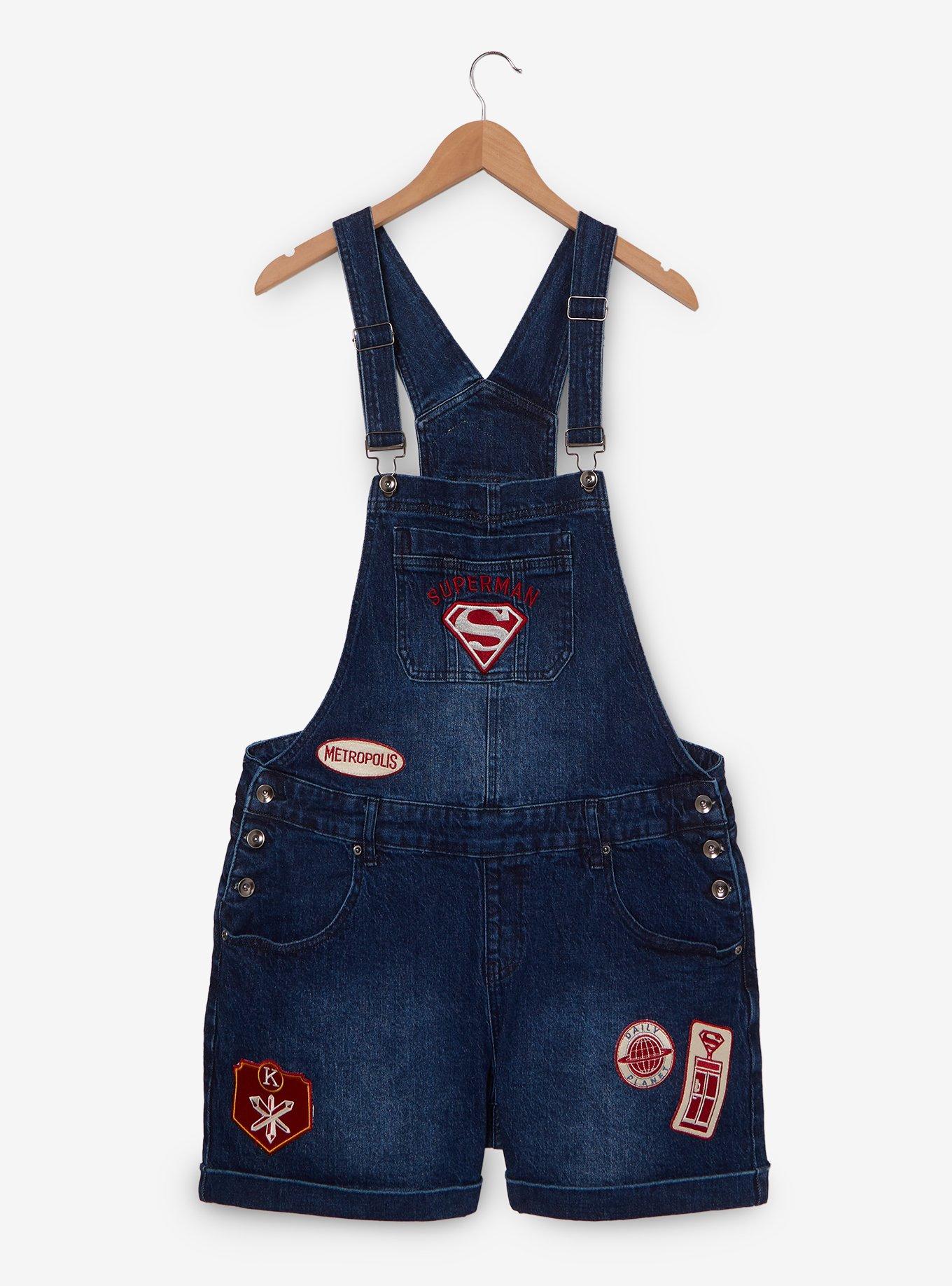 DC Comics Superman Icons Shortalls Plus Size, , hi-res