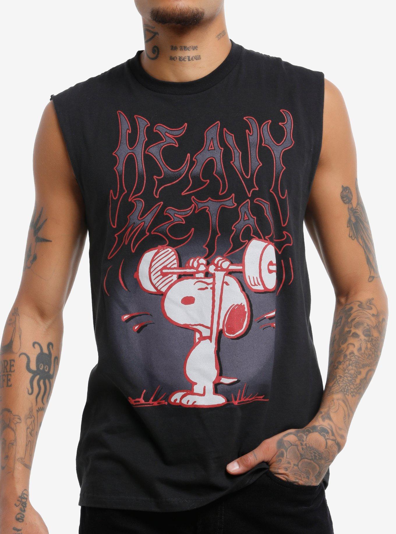 Peanuts Snoopy Heavy Metal Muscle Tank Top, , hi-res