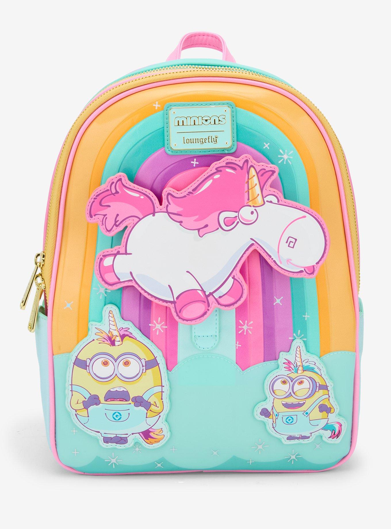 Loungefly Minions Unicorn Rainbow Mini Backpack, , hi-res