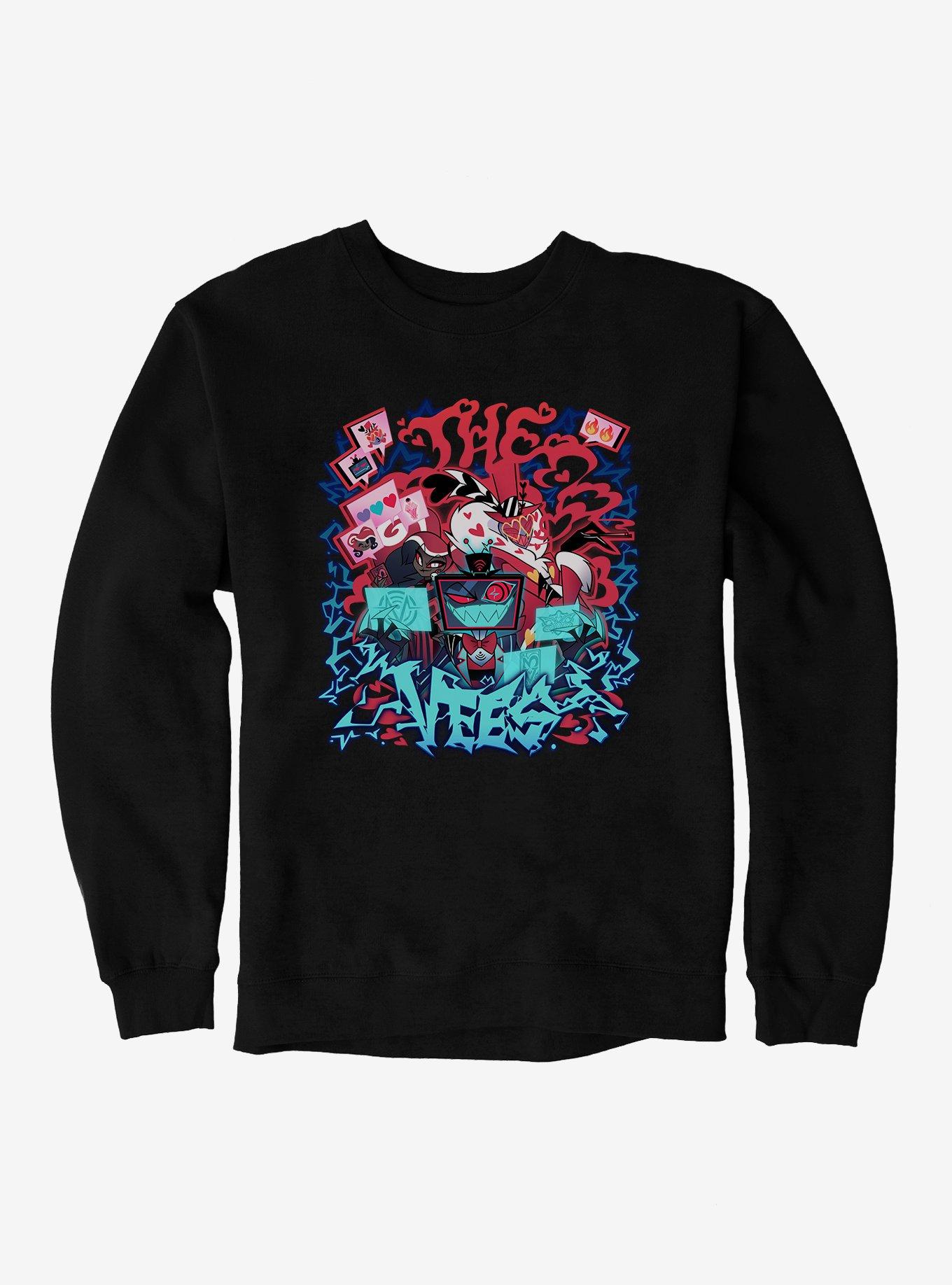 Hazbin Hotel The Vees Sweatshirt, BLACK, hi-res