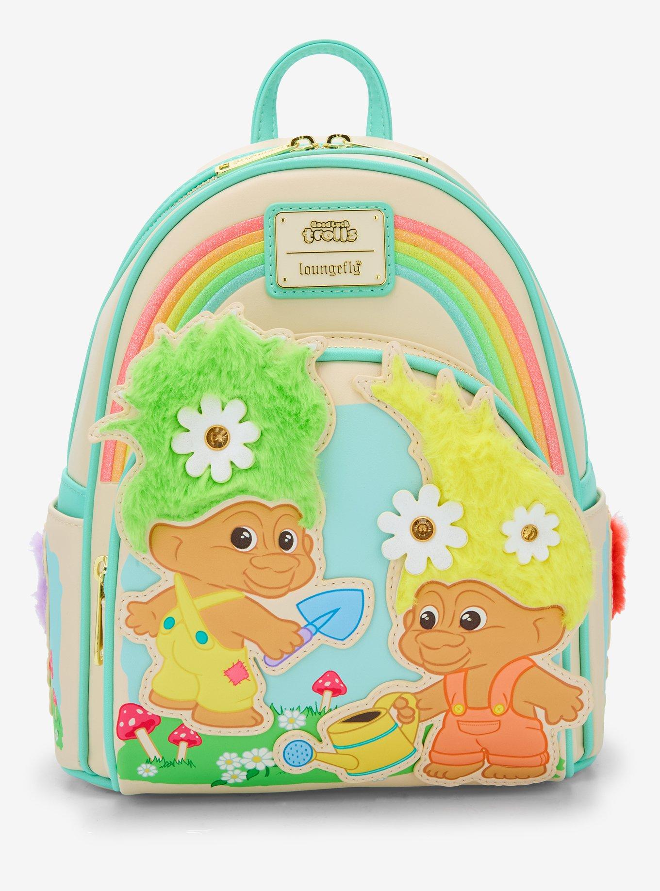 Loungefly Good Luck Trolls Rainbow Mini Backpack, , hi-res