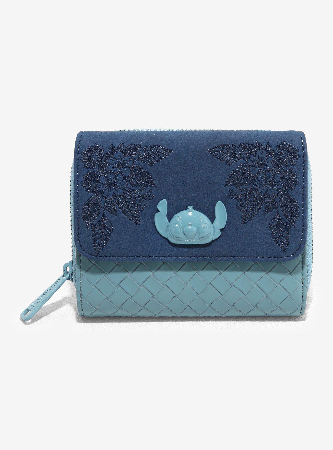 Loungefly Disney Stitch Tonal Blue Mini Wallet, , hi-res
