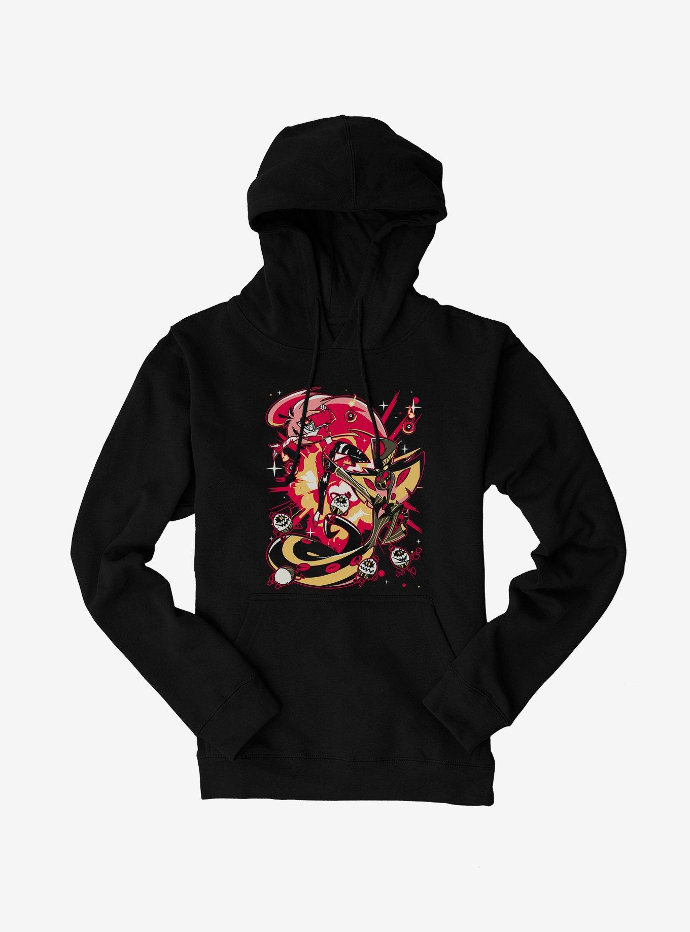 Hazbin Hotel Cherri Snake Hoodie, BLACK, hi-res