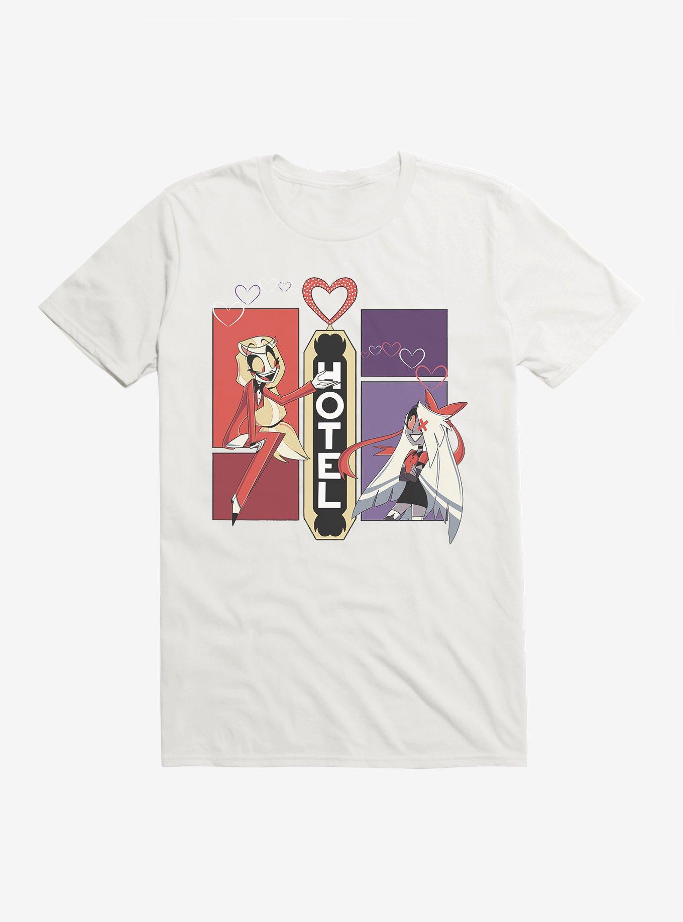 Hazbin Hotel Charlie & Vaggie T-Shirt, WHITE, hi-res