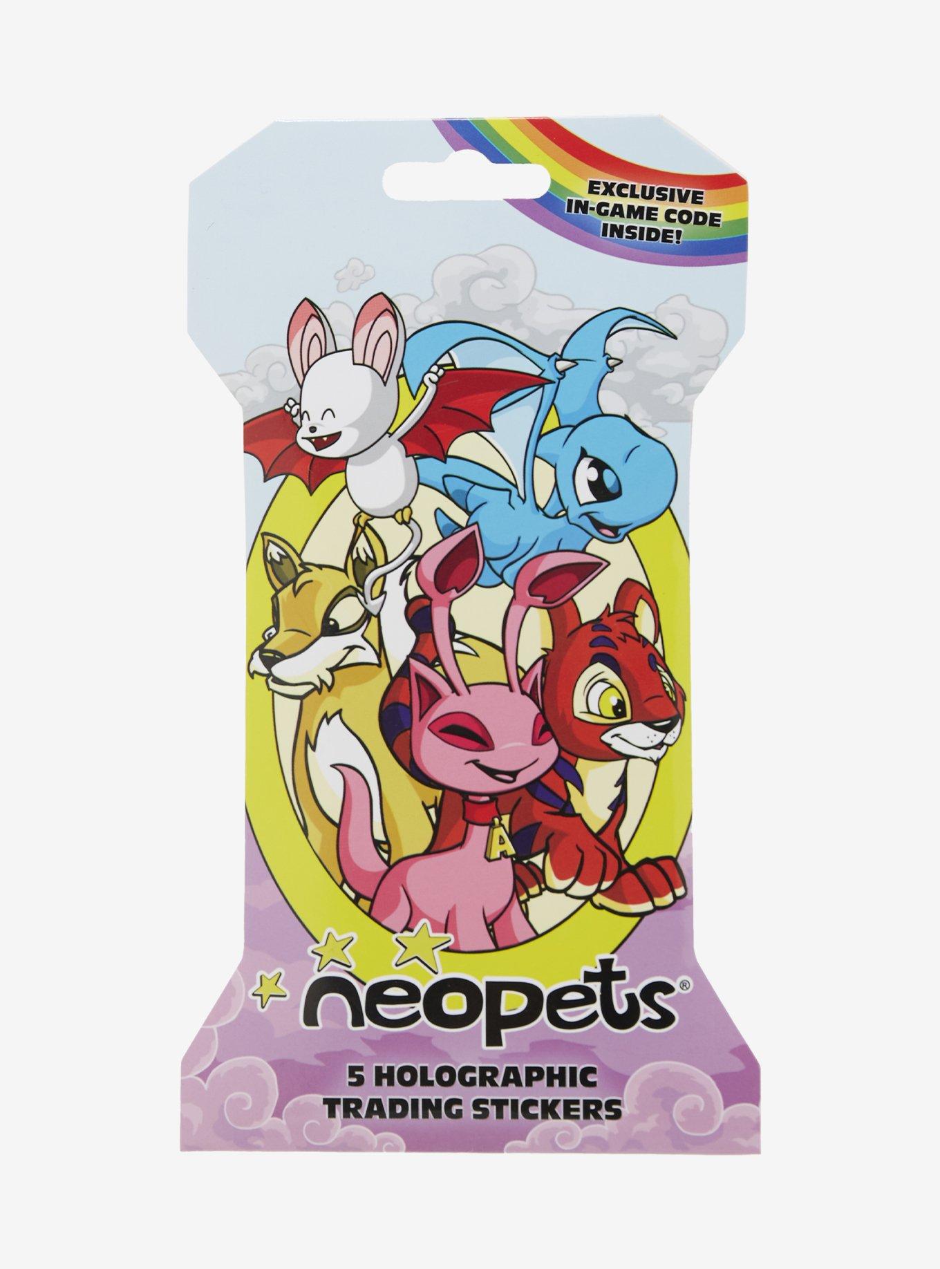 Neopets Holographic Blind Trading Sticker Pack, , hi-res