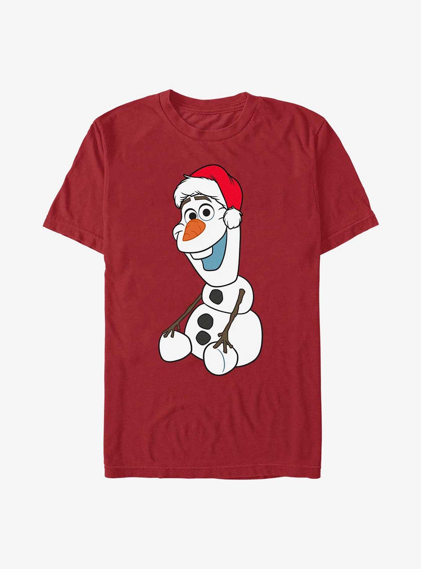Disney Frozen Olaf Santa Hat T-Shirt, CARDINAL, hi-res