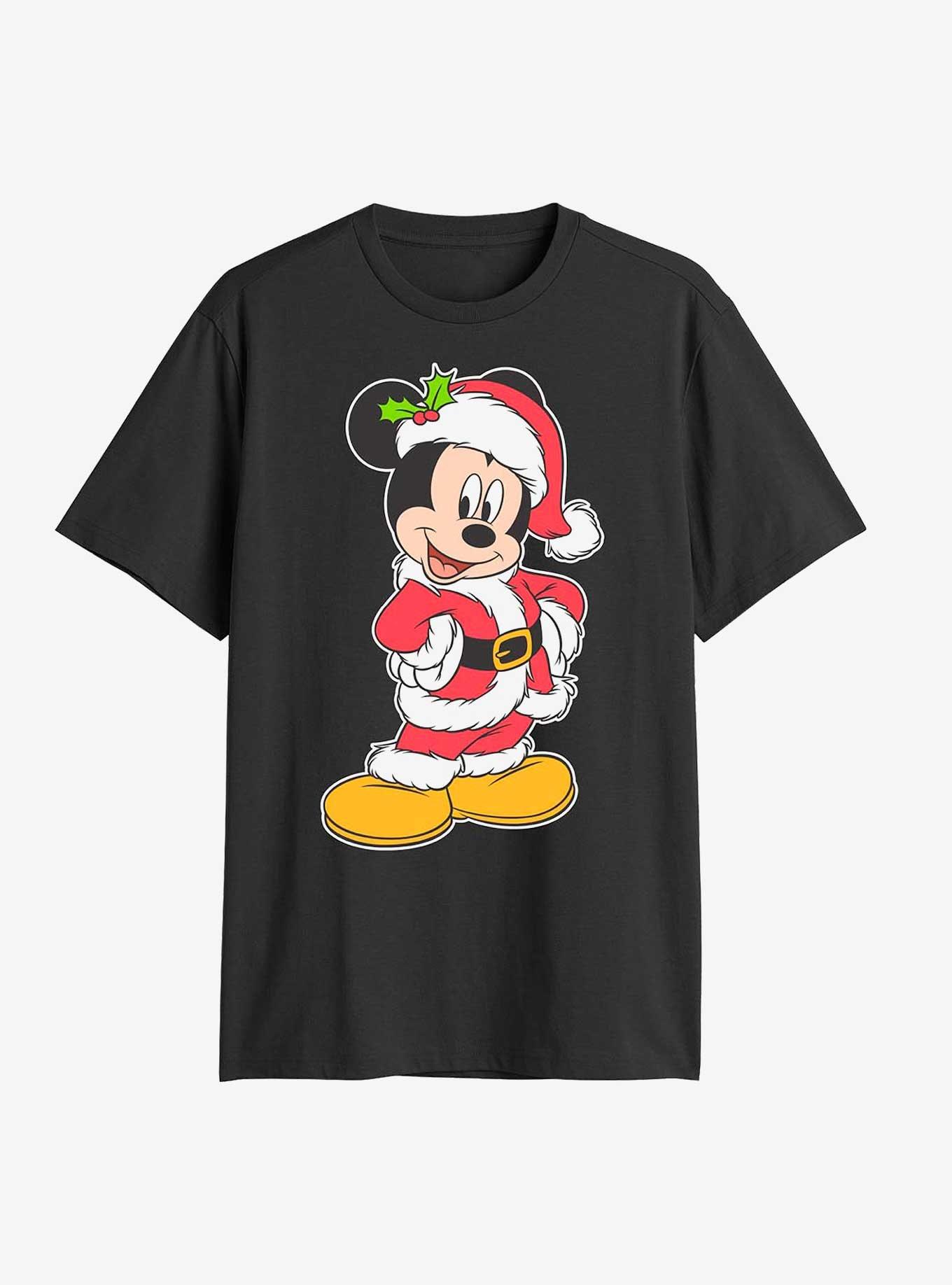 Disney Mickey Mouse Santa Mickey Hand Hips T-Shirt