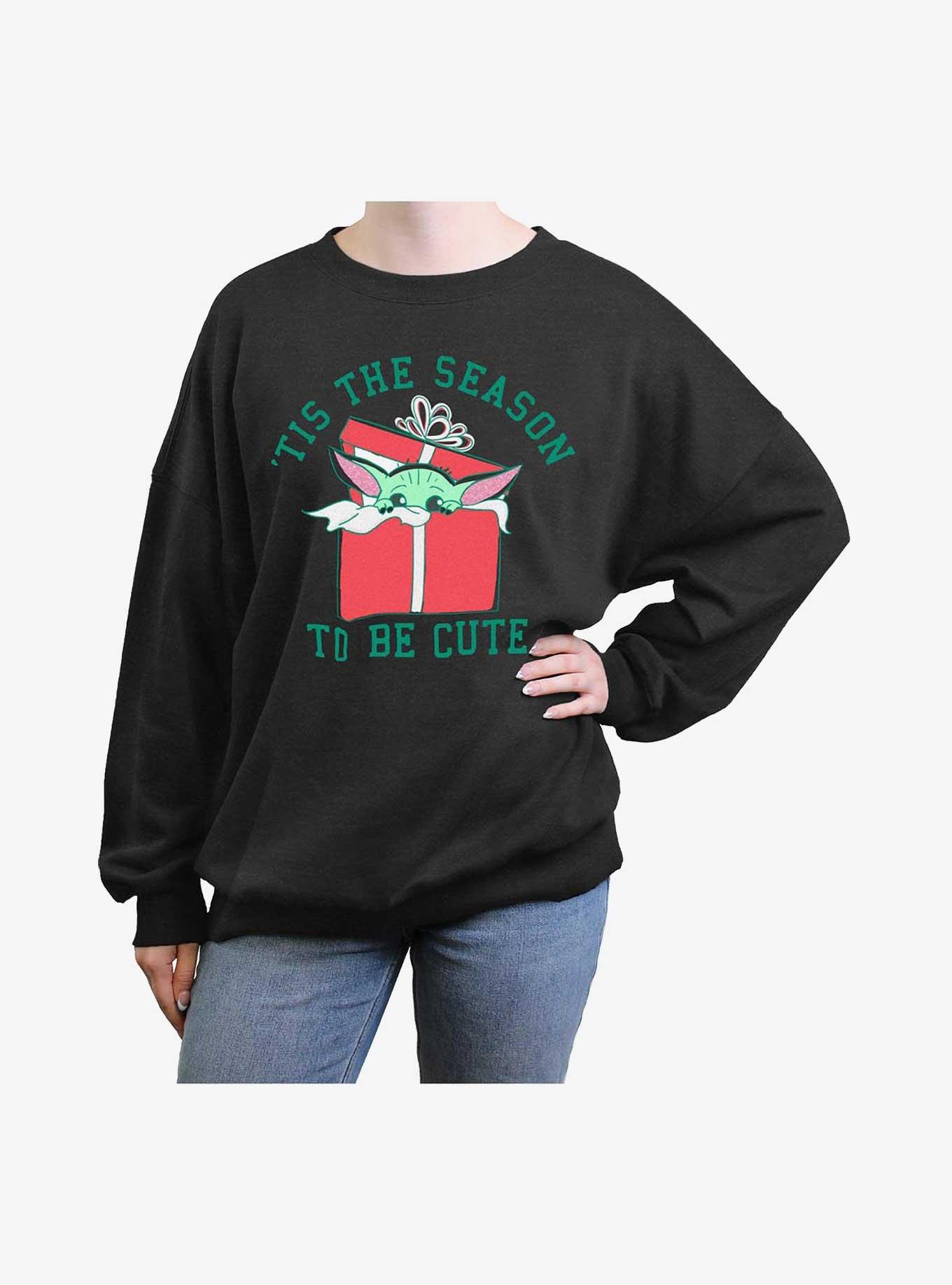 Star Wars The Mandalorian Tis The Season Girls Oversized Sweatshirt