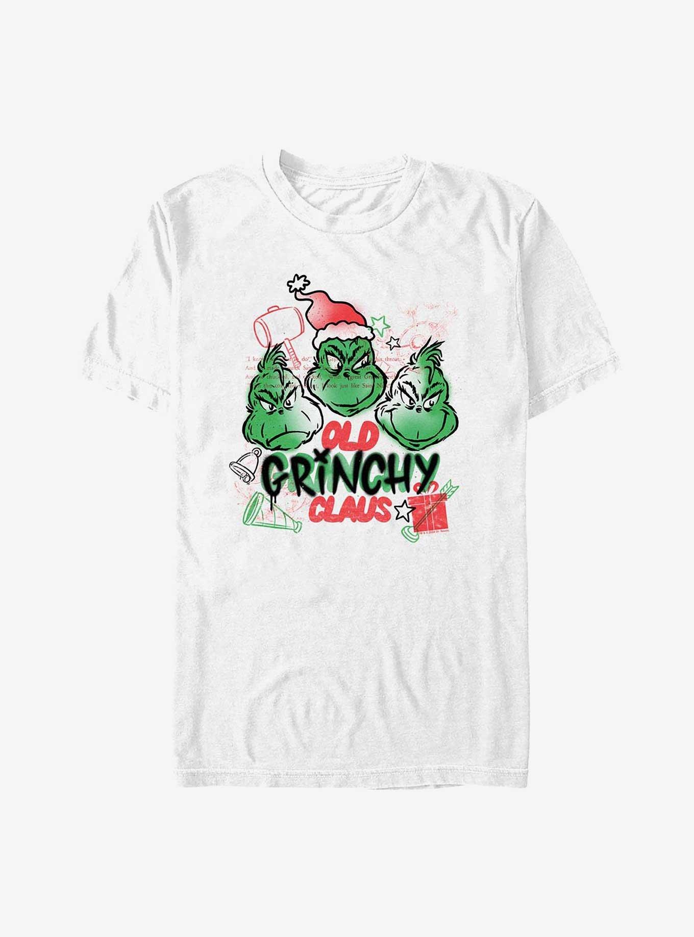 Dr. Seuss Grinchy Claus T-Shirt, WHITE, hi-res