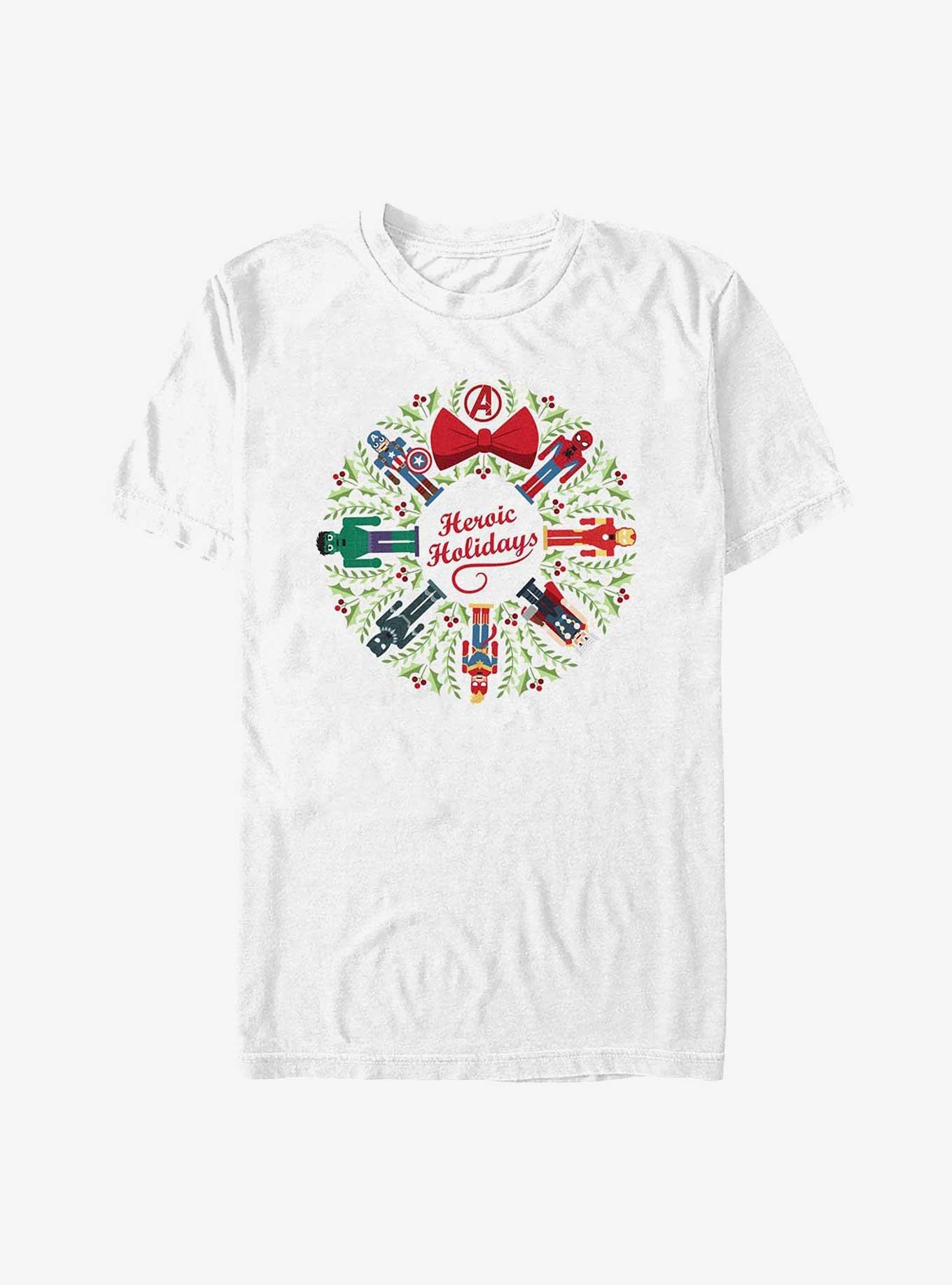 Marvel Heroic Holidays Avengers T-Shirt, WHITE, hi-res