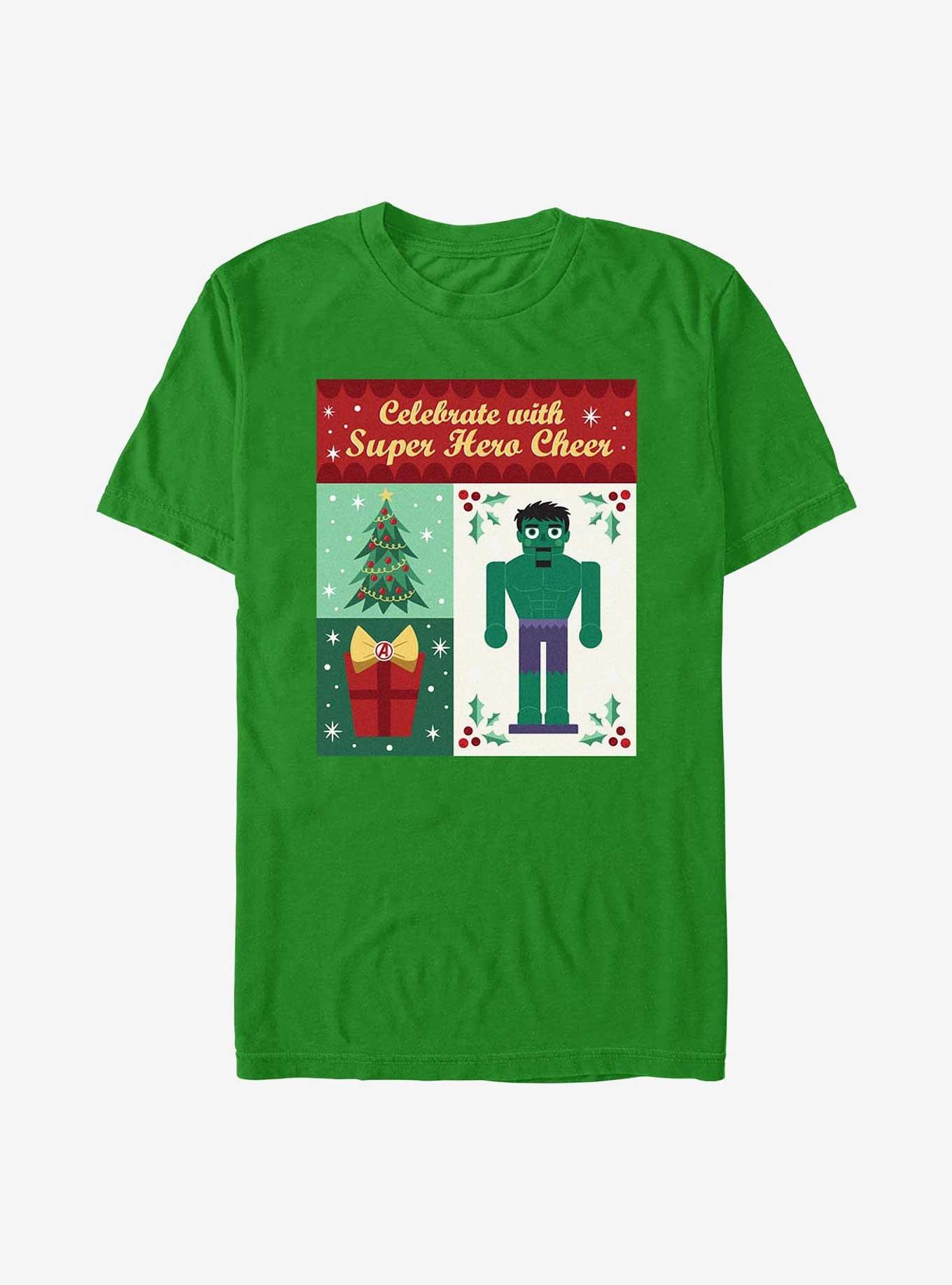 Marvel Hulk Christmas With Super Hero T-Shirt, KELLY, hi-res