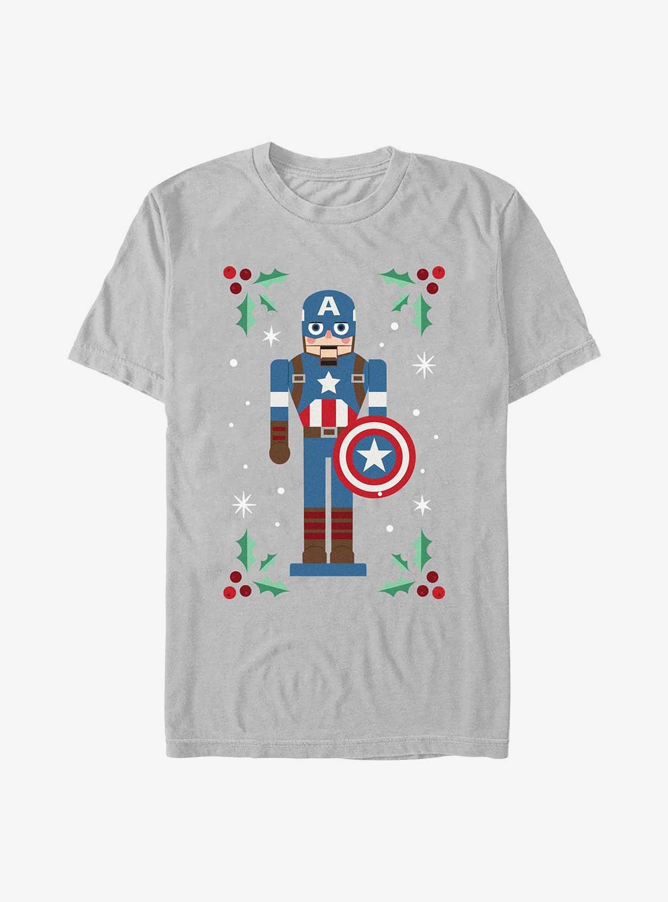 Marvel Captain America Mistletoe Framed T-Shirt, , hi-res